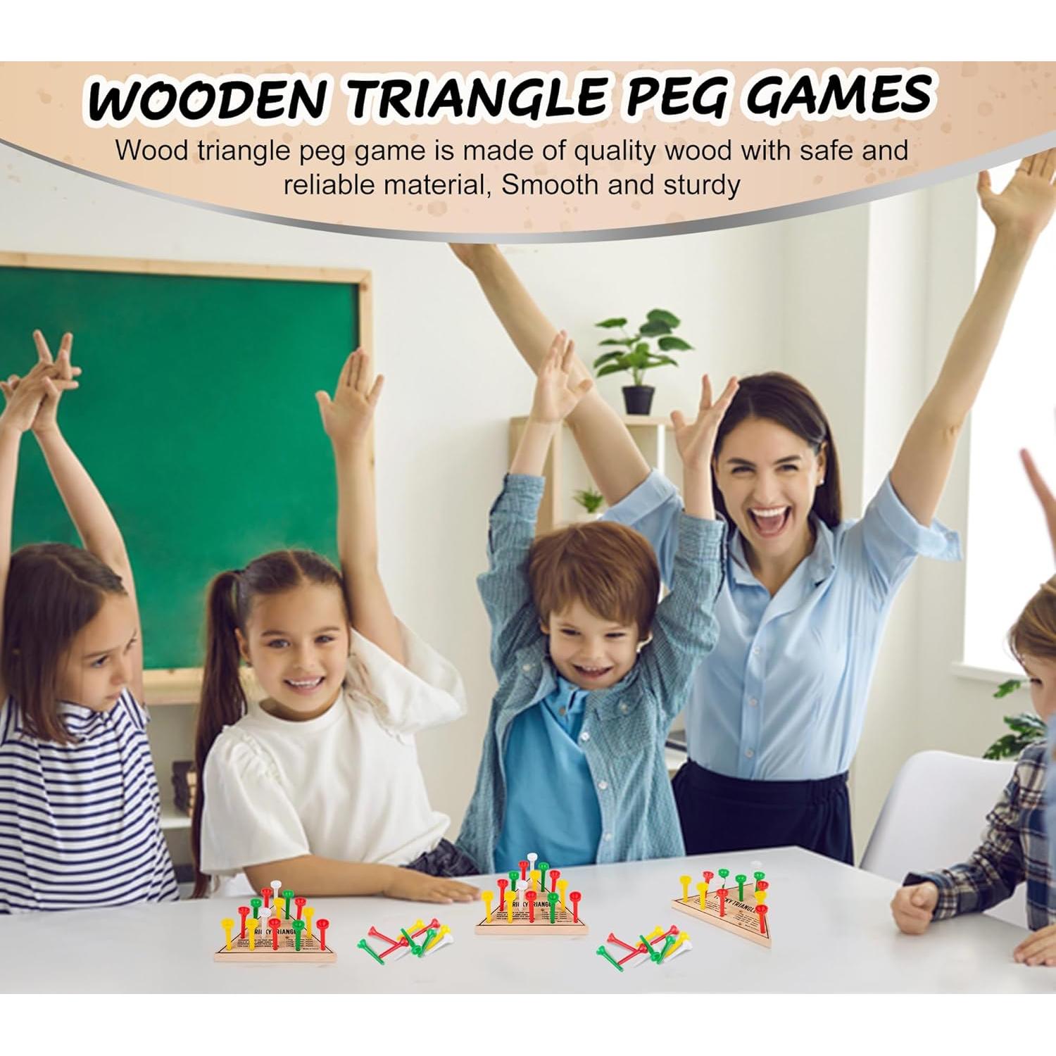 Juego de Mesa Triángulo de Madera Natural State - Paquete de 3