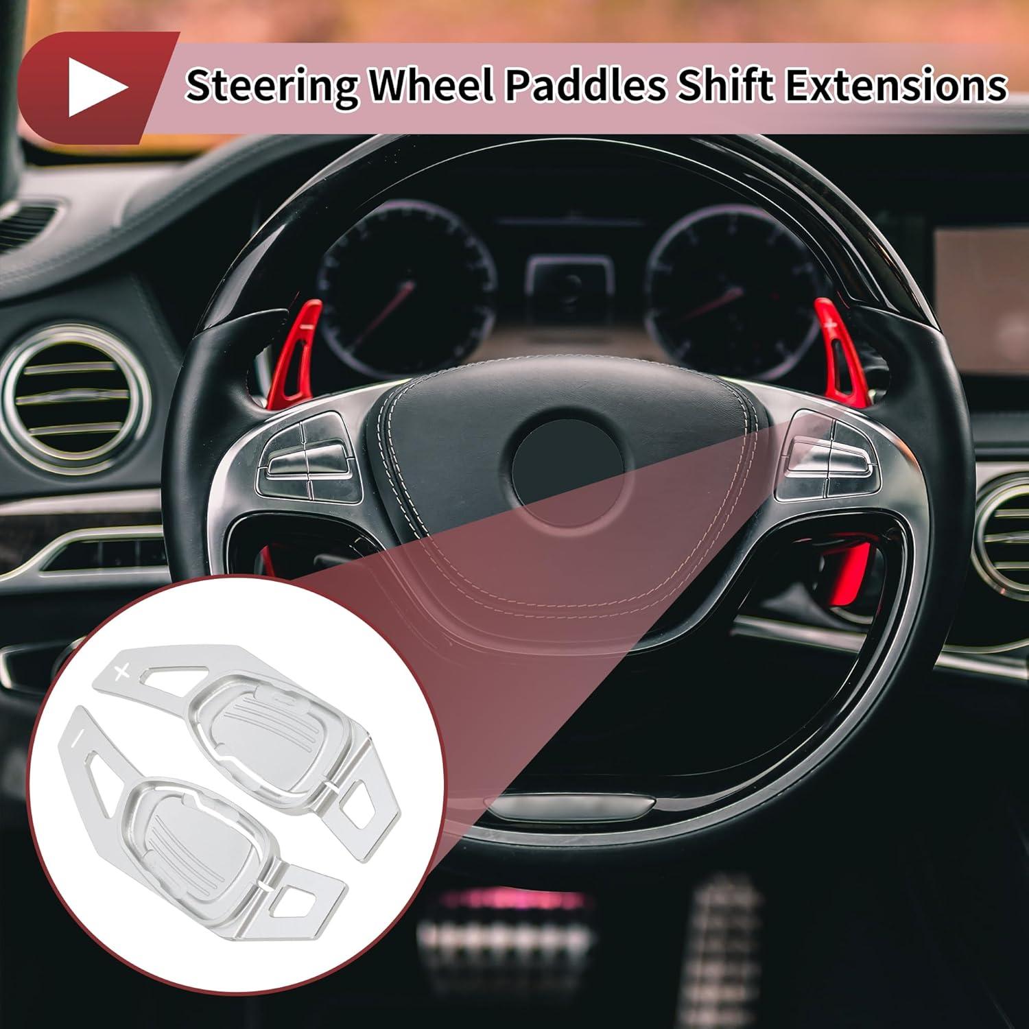 Extensiones de Palancas de Cambio Hihaha para Audi A5 2016 Plateado