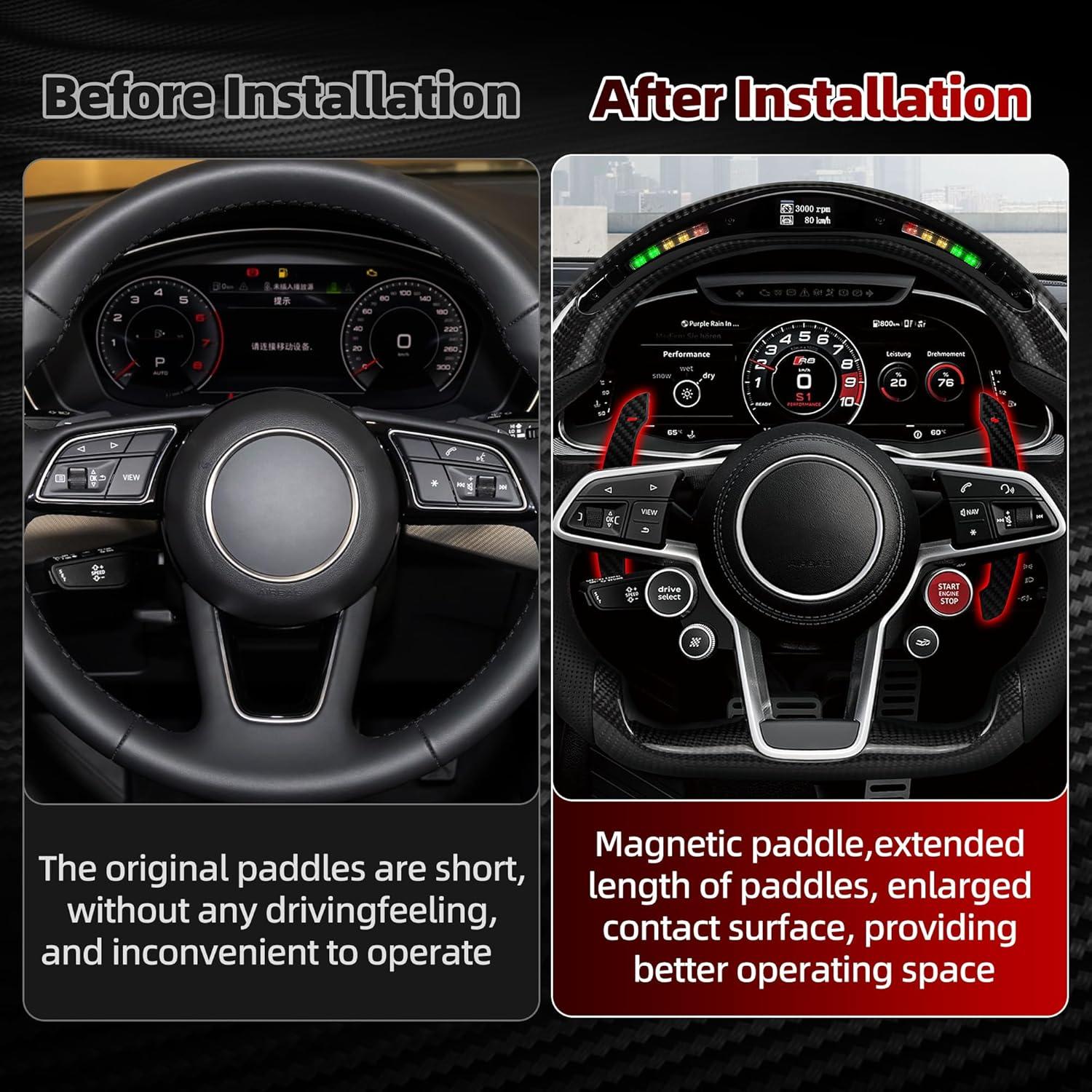 Palanca de Cambio Magnética OHC MOTORS Fibra de Carbono Audi