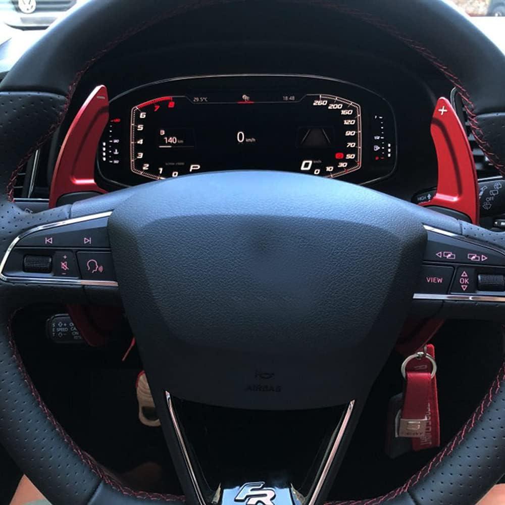 Extensiones de Palanca de Cambio Rojo SANRILY para Audi A3 A4 A5 A6 A7 A8 Q3 Q5 Q7 TT TTS S3 S5 S6 S7 S8 SQ5 RS3 RS6 R8