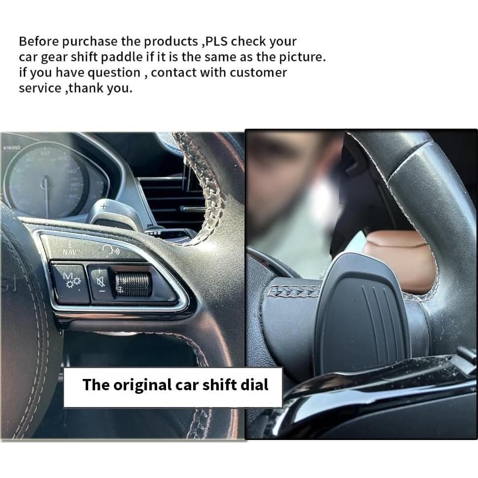 Extensiones de Palanca de Cambio HIBEYO para Audi A5/S6/S3 Azul