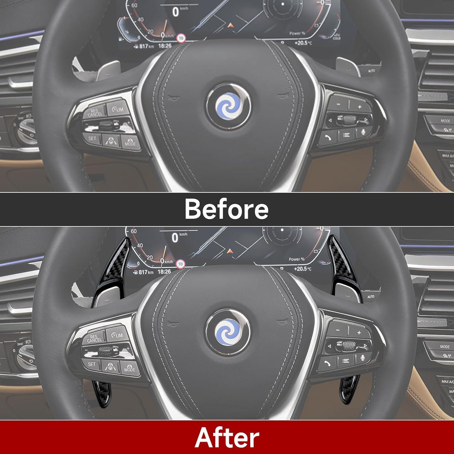 Extensiones de Palanca de Cambio HENGYUESHANG para BMW G20 G30 G31 G11 G14 X3 X4 X5 X6 X7 Z4 - 2 Piezas