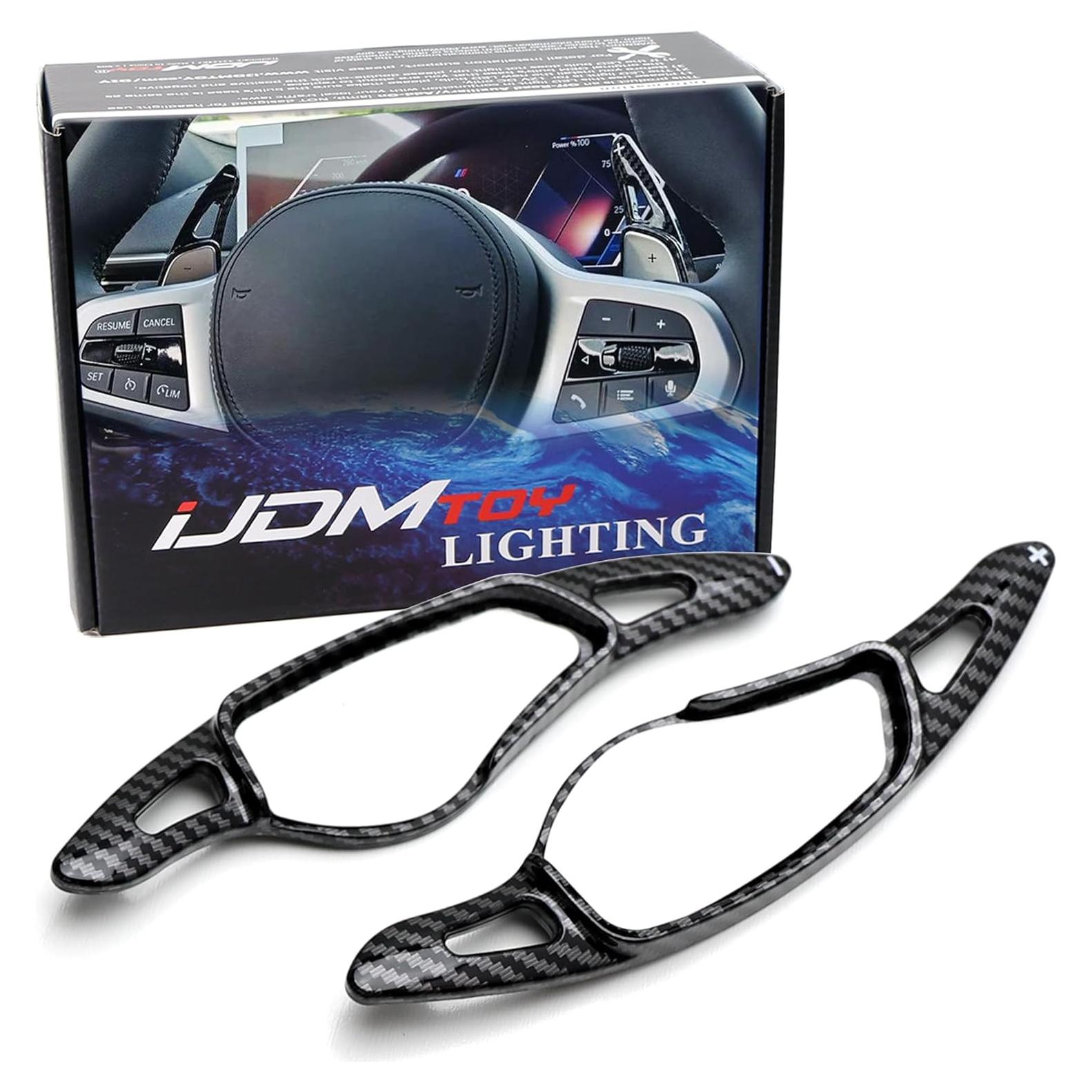 Extensiones de Palanca de Cambio iJDMTOY Fibra de Carbono BMW y Toyota