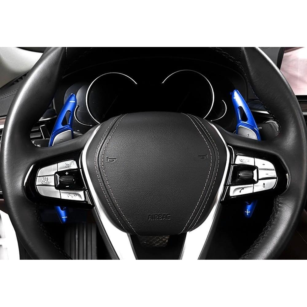 Extensiones de Paletas iJDMTOY Azul CNC para BMW Gxx