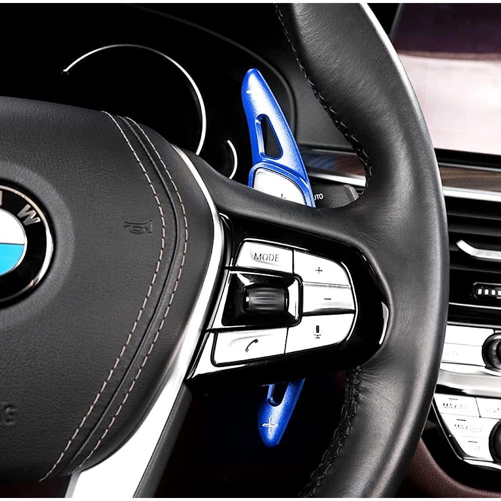 Extensiones de Paletas iJDMTOY Azul CNC para BMW Gxx