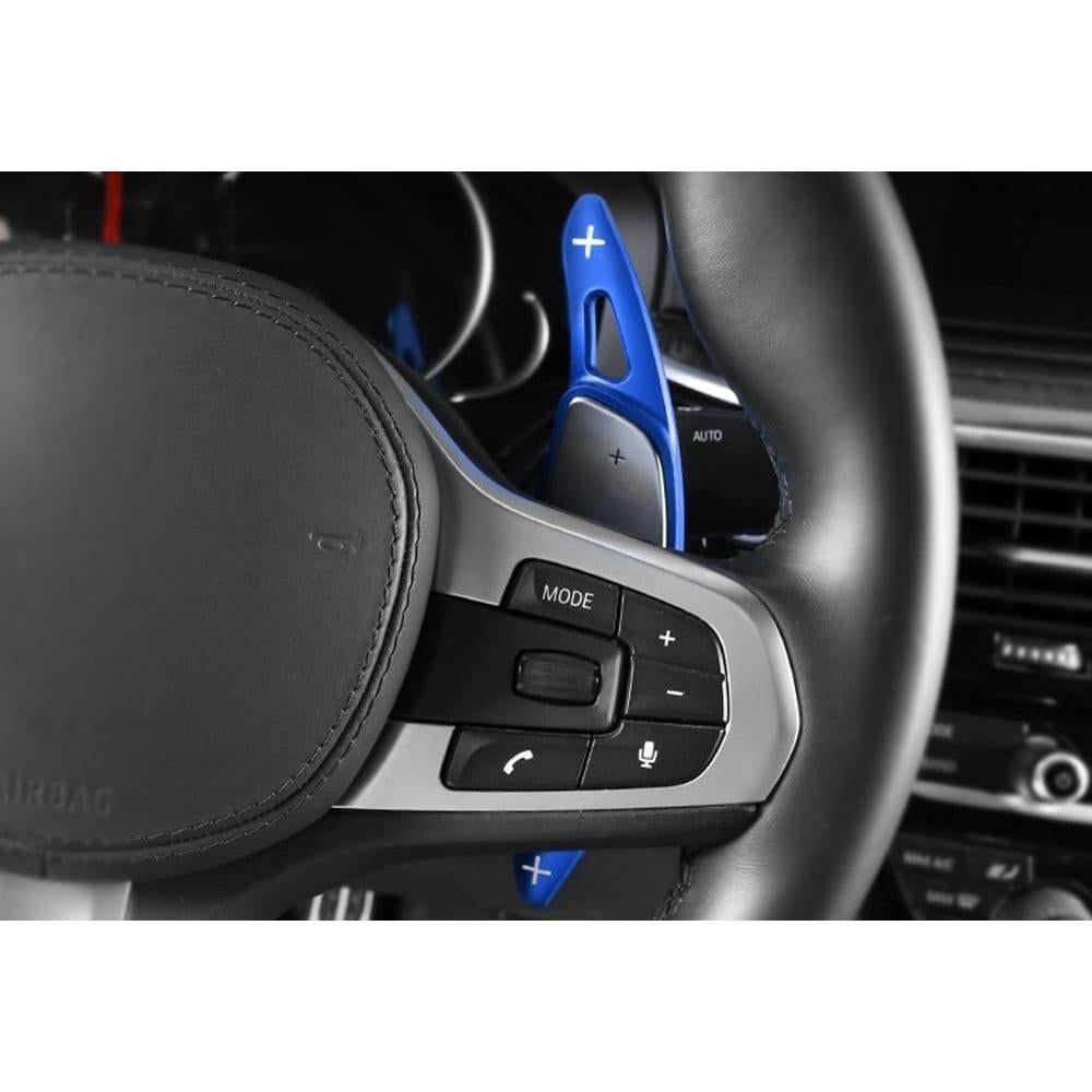 Extensiones de Paletas iJDMTOY Azul CNC para BMW Gxx
