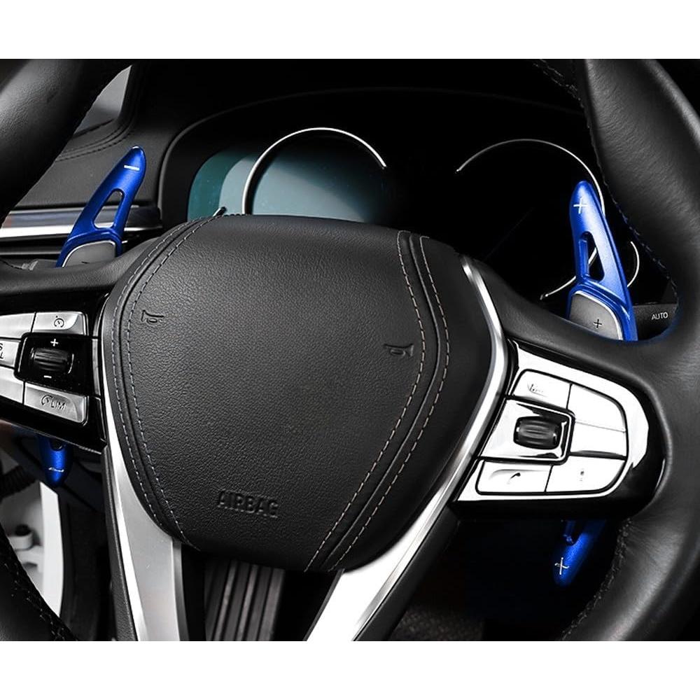 Extensiones de Paletas iJDMTOY Azul CNC para BMW Gxx