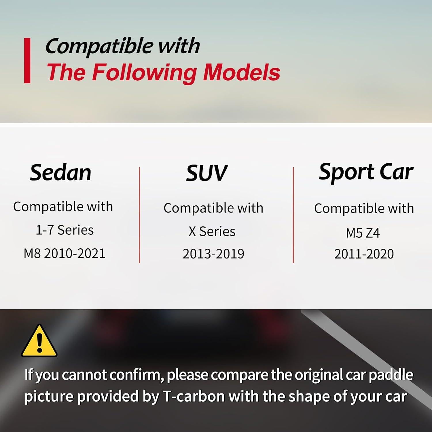 Cubierta de Extensión Cambiador Paletas T-carbon Rojo BMW