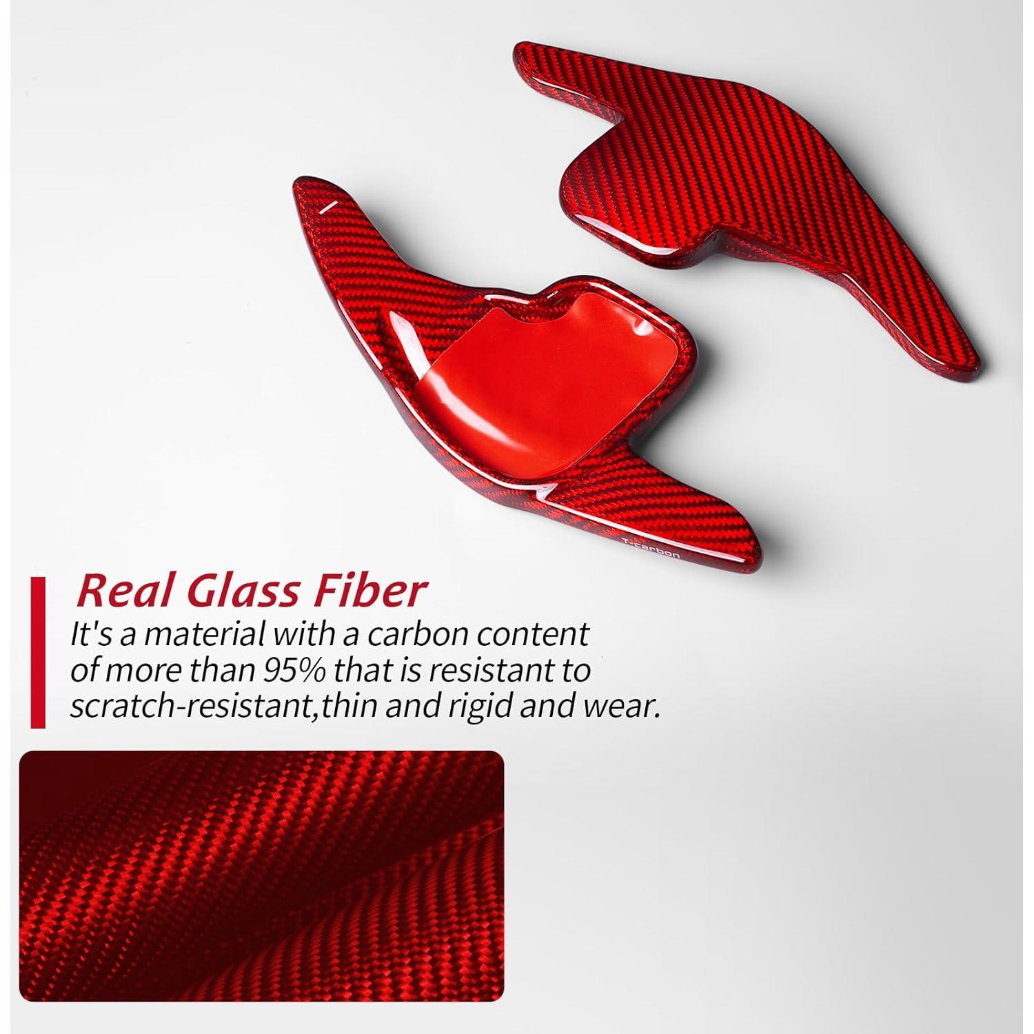 Cubierta de Extensión Cambiador Paletas T-carbon Rojo BMW