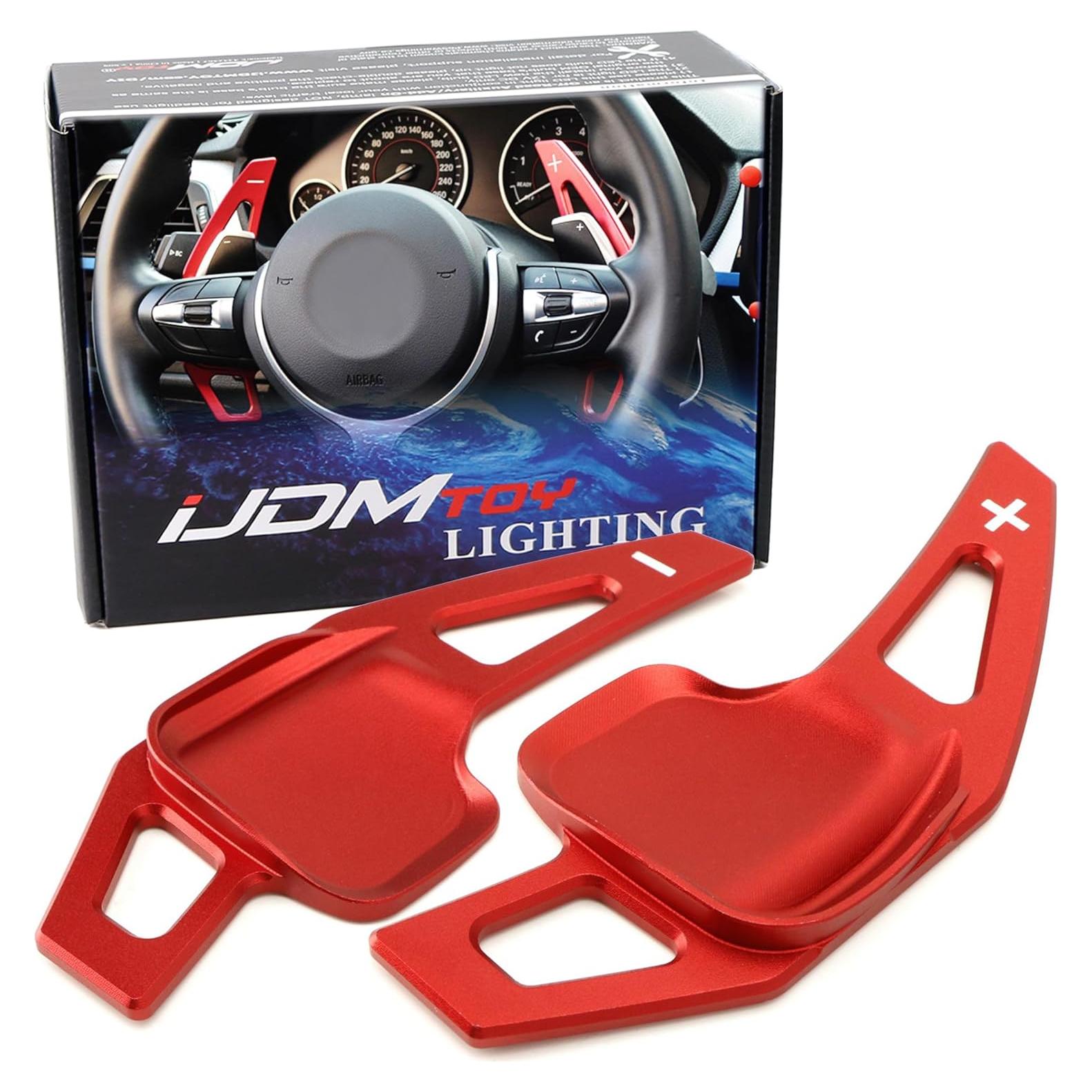 Extensiones de Paletas iJDMTOY Rojo CNC para BMW 2 3 4 X1 X2 X3 X4 X5 X6