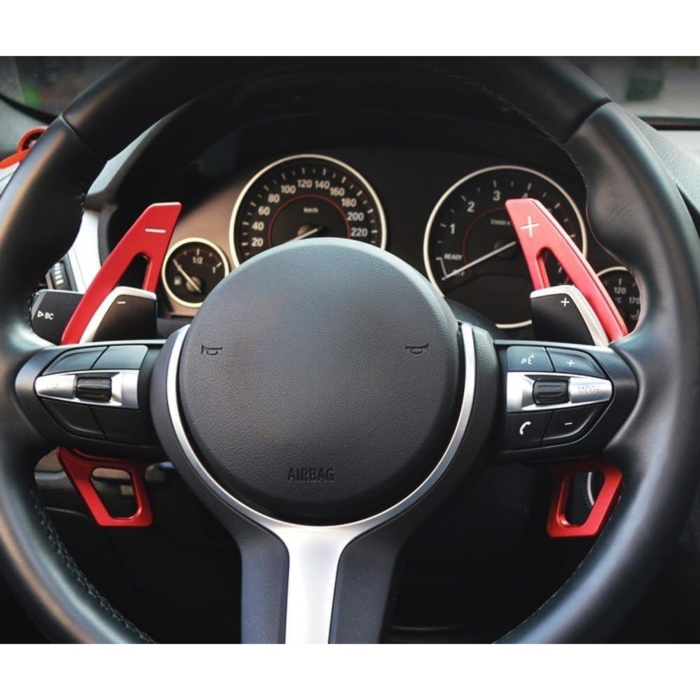 Extensiones de Paletas iJDMTOY Rojo CNC para BMW 2 3 4 X1 X2 X3 X4 X5 X6