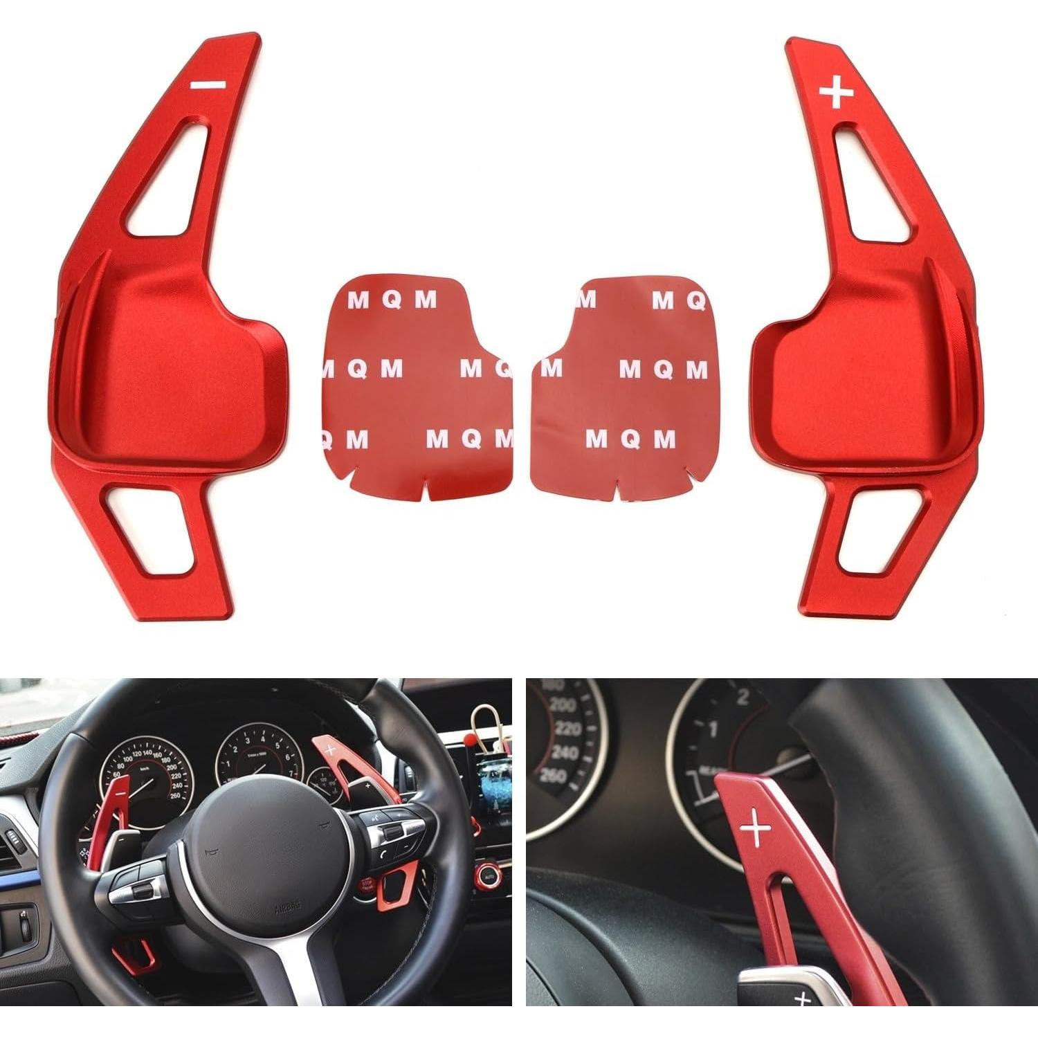 Extensiones de Paletas iJDMTOY Rojo CNC para BMW 2 3 4 X1 X2 X3 X4 X5 X6