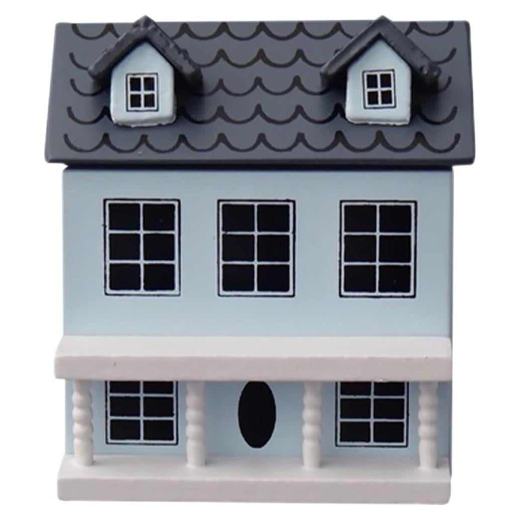 Kit Casa de Muñecas Miniatura Toyvian 18x16x13cm Azul