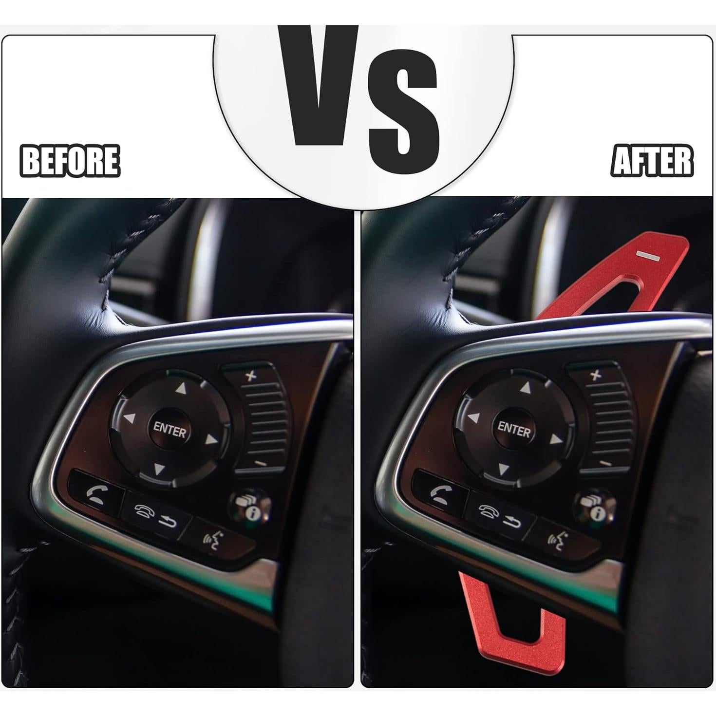 Extensión de Palanca de Cambio ACROPIX para Toyota Camry y Corolla - Rojo, Paquete de 2