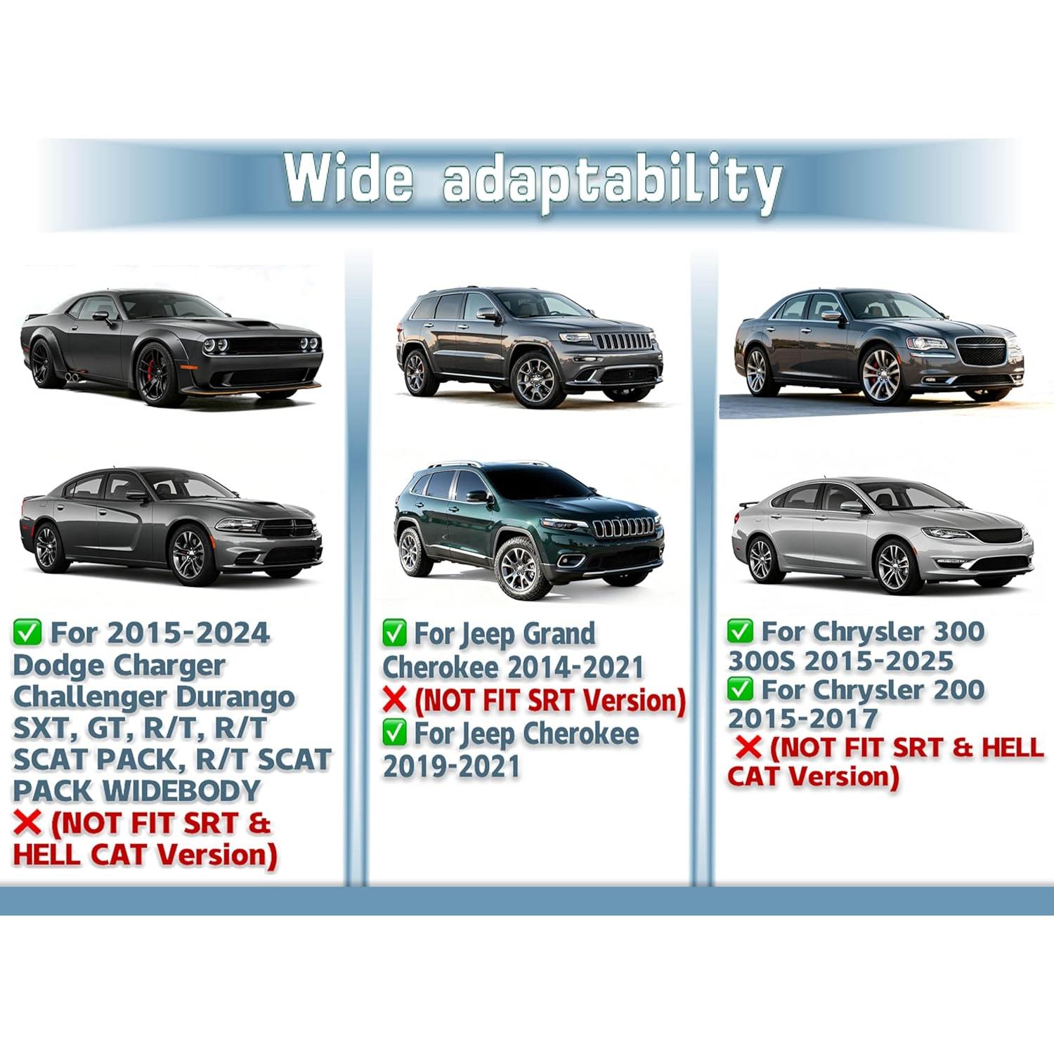 Cubierta de palanca de cambio F-LptStor para Dodge y Jeep 2014-2024