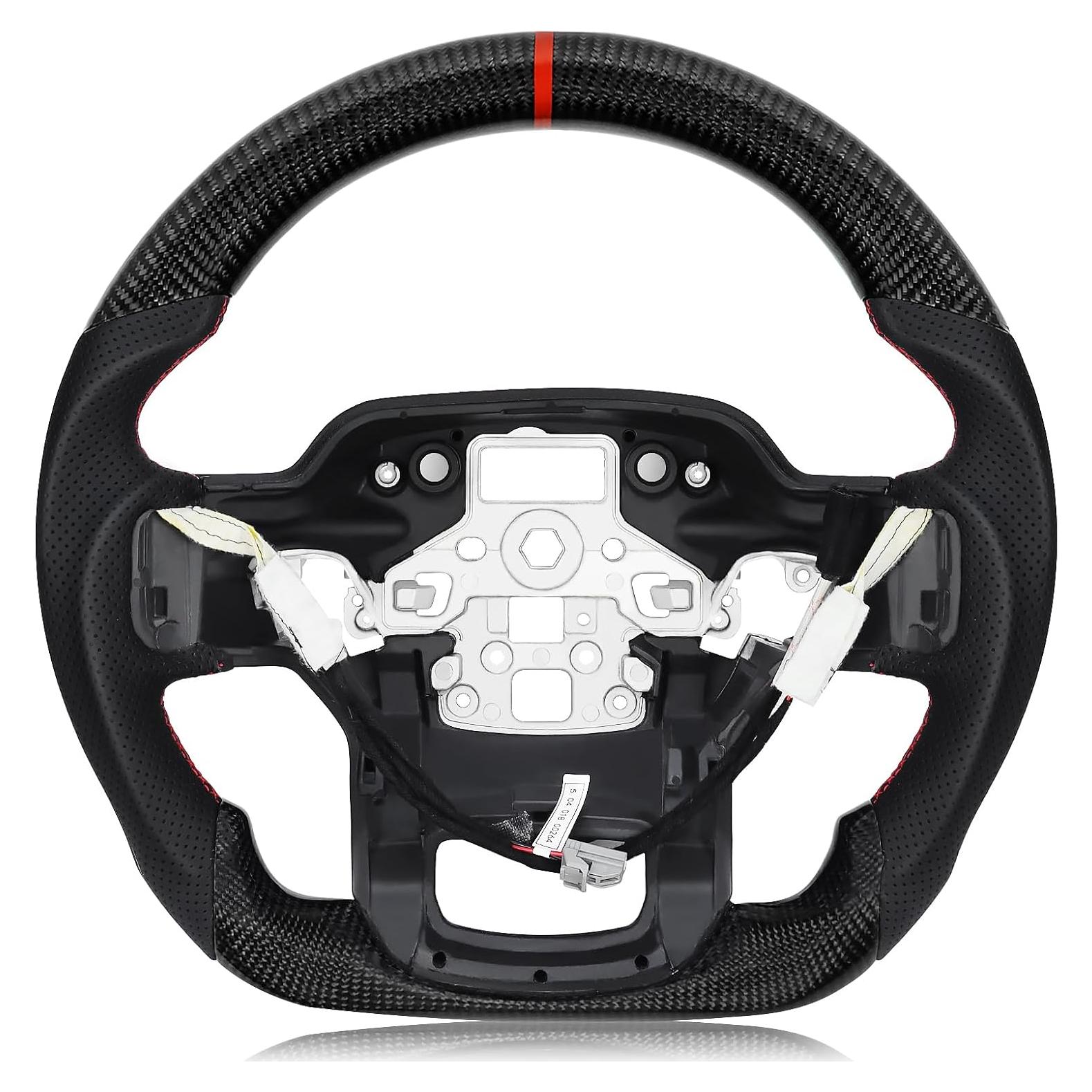 Volante de fibra de carbono VOONKE para Ford F150 Raptor 2021-2023