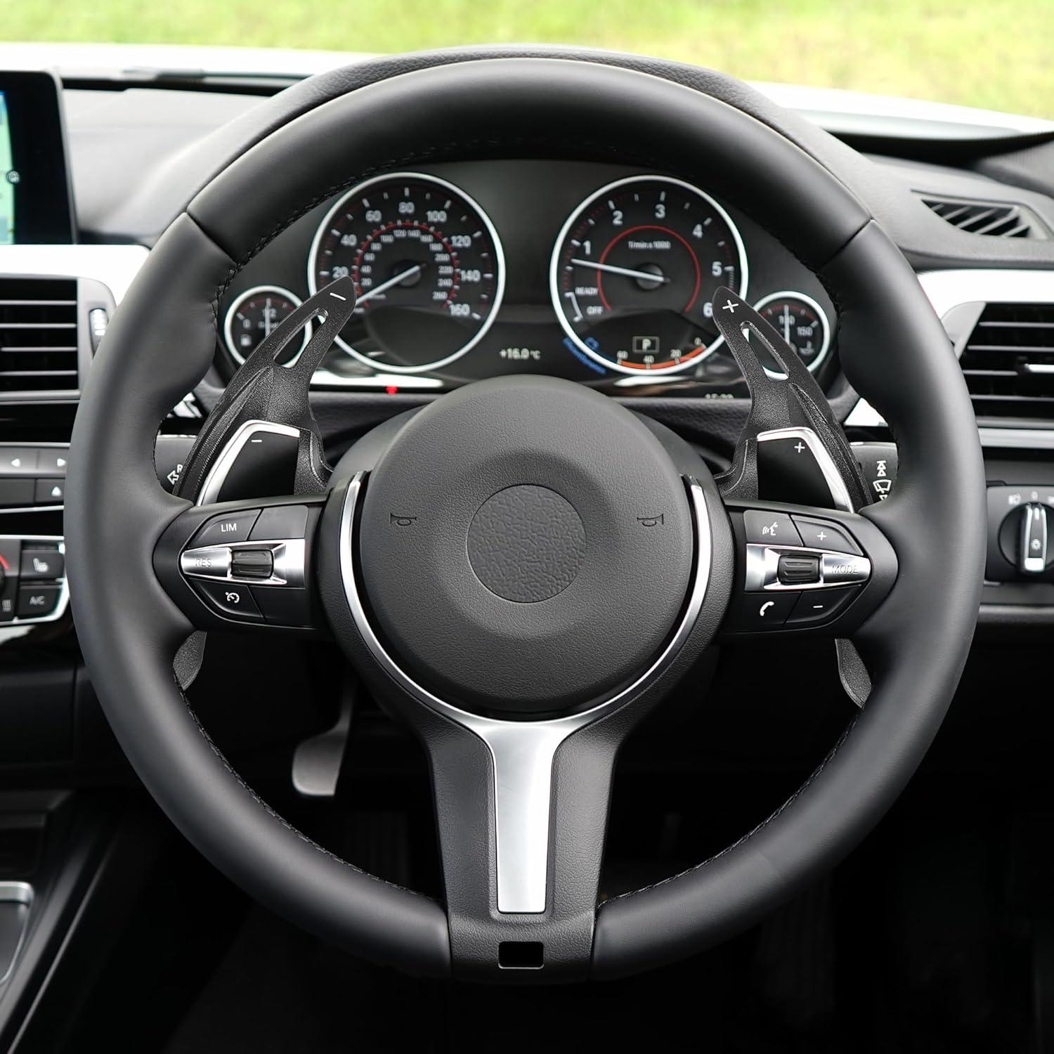 Palancas de Cambio de Volante X AUTOHAUX para BMW - Aluminio Negro