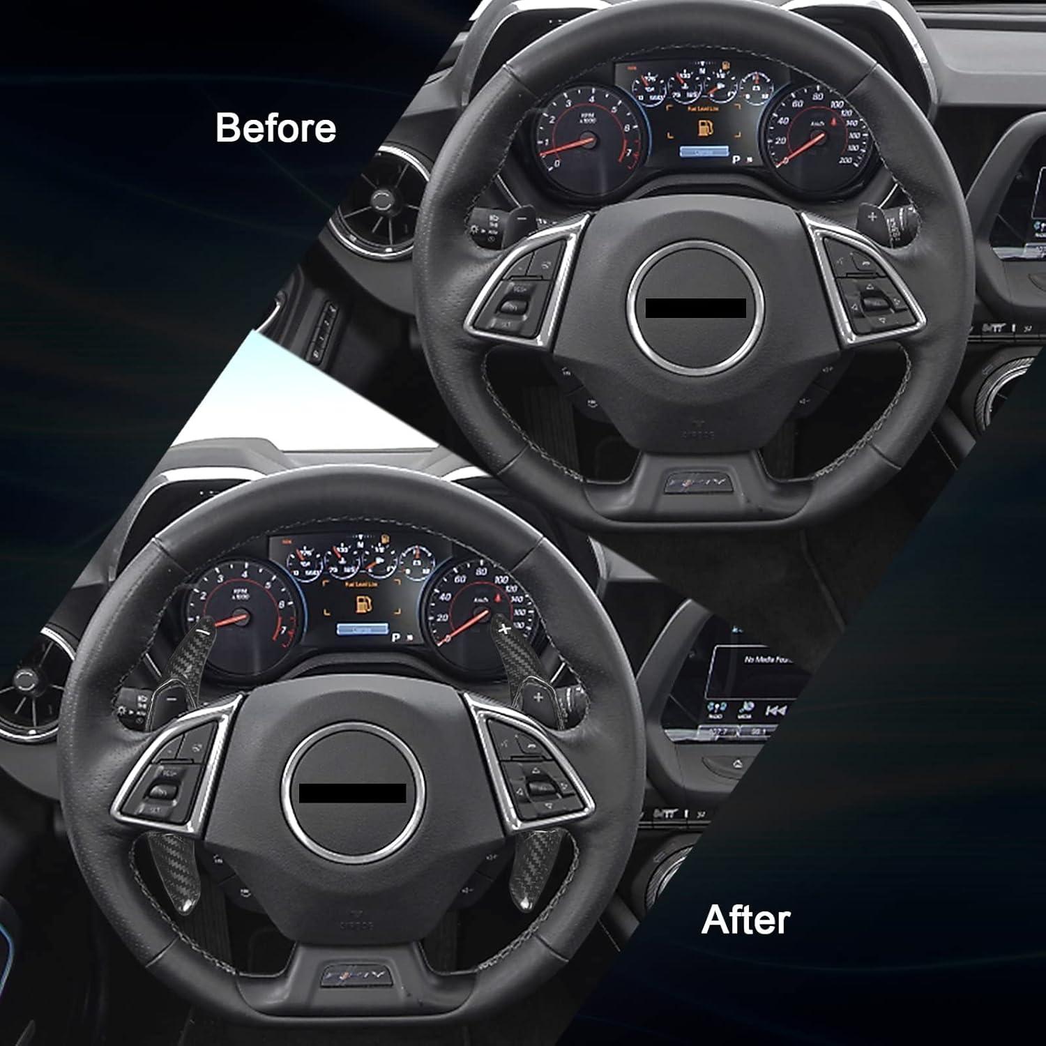 Cubierta de Palanca de Cambio TANGSEN Fibra de Carbono Negra