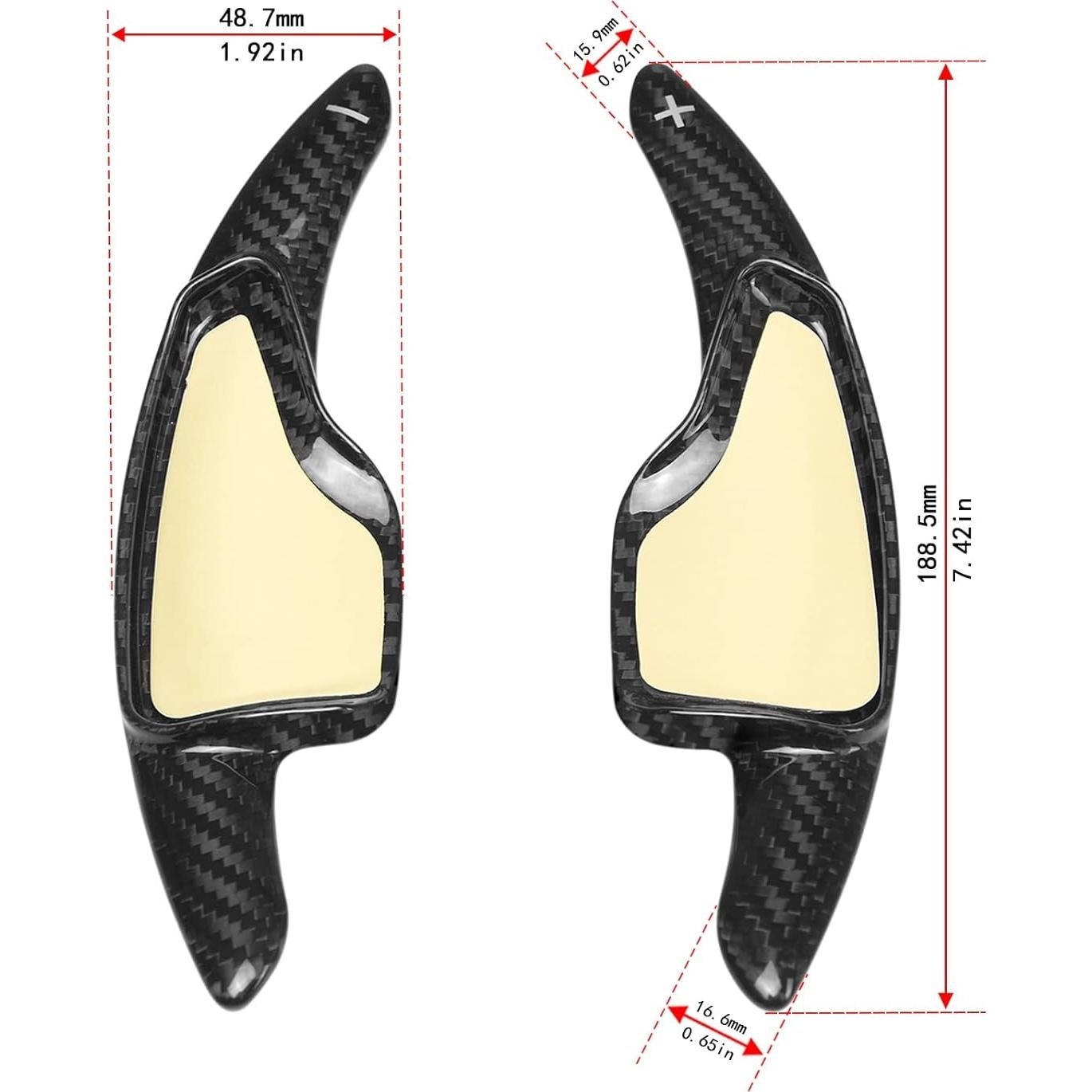 Cubierta de Palanca de Cambio TANGSEN Fibra de Carbono Negra