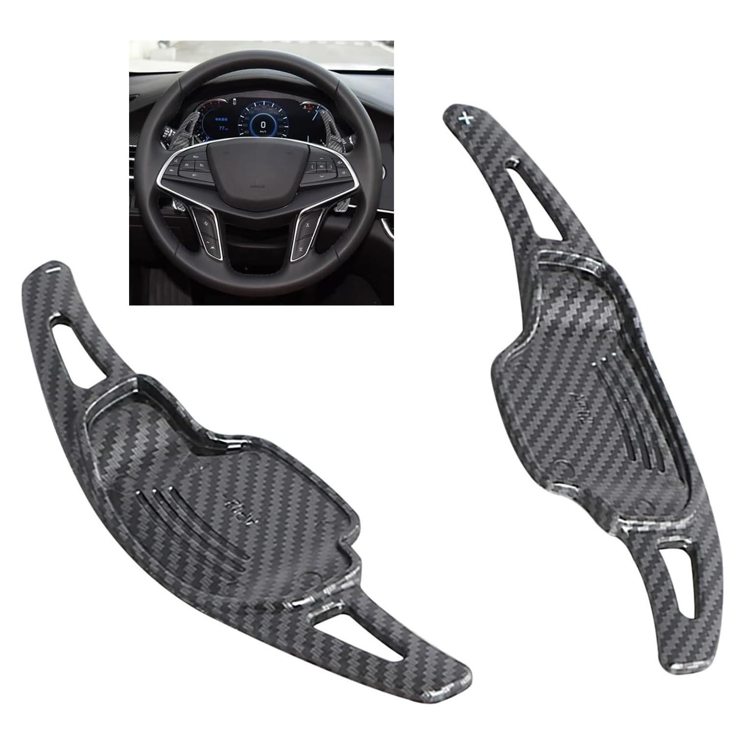 Extensiones de Palanca de Cambio ABS SANRILY para Chevy Camaro 2012-2015 y Cadillac CT6 XT5 2016-2019 - 2 Piezas