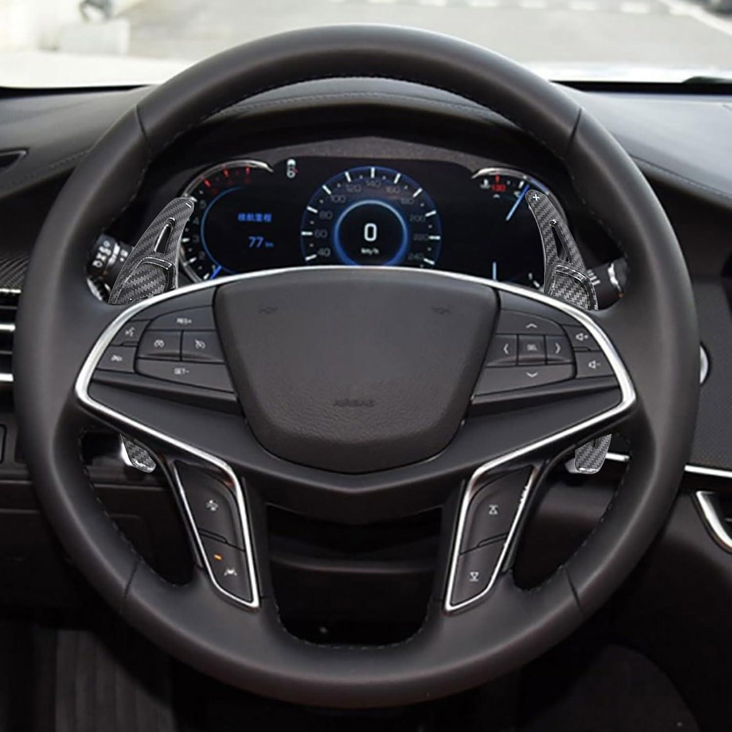 Extensiones de Palanca de Cambio ABS SANRILY para Chevy Camaro 2012-2015 y Cadillac CT6 XT5 2016-2019 - 2 Piezas