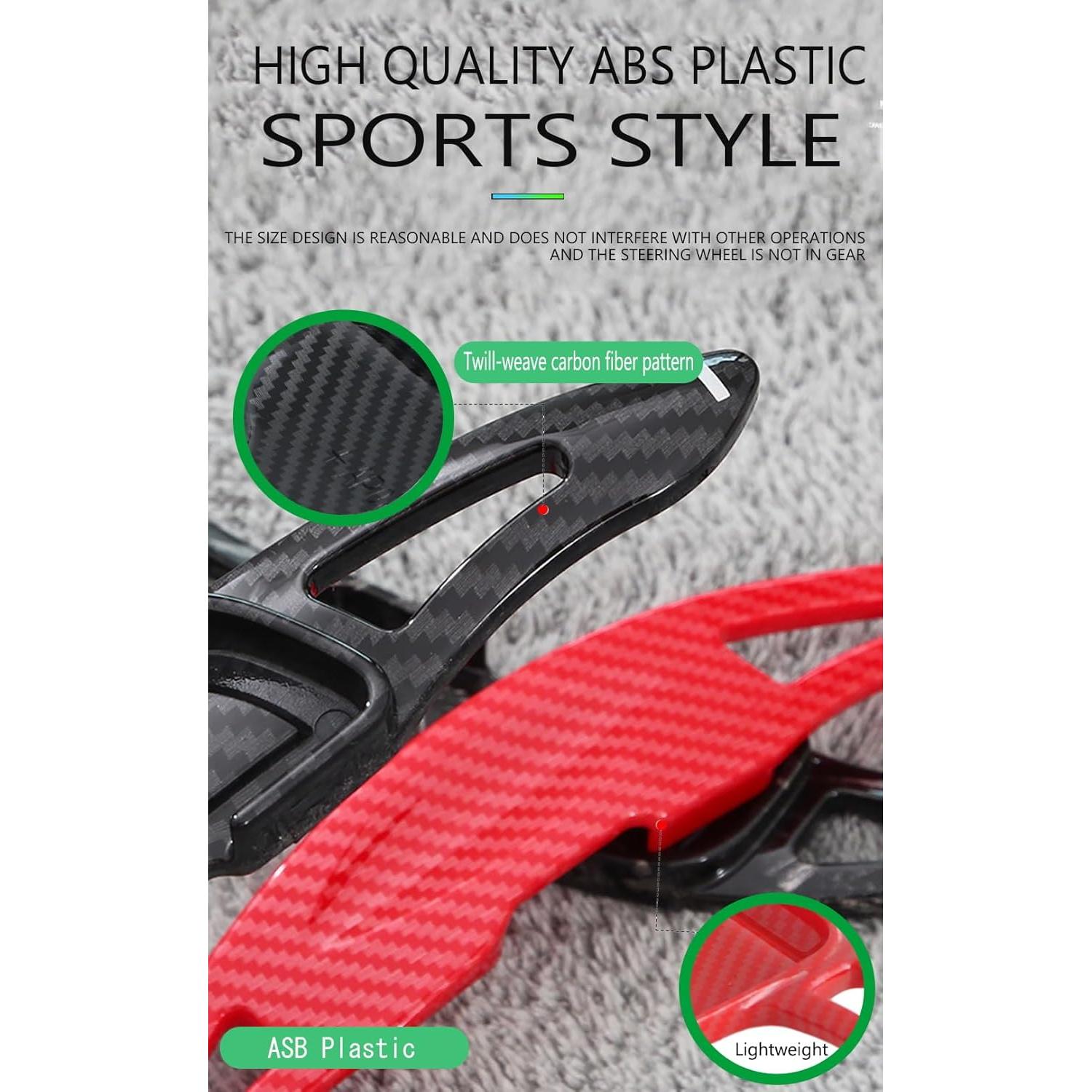 Extensiones de Palanca de Cambio ABS SANRILY para Chevy Camaro 2012-2015 y Cadillac CT6 XT5 2016-2019 - 2 Piezas