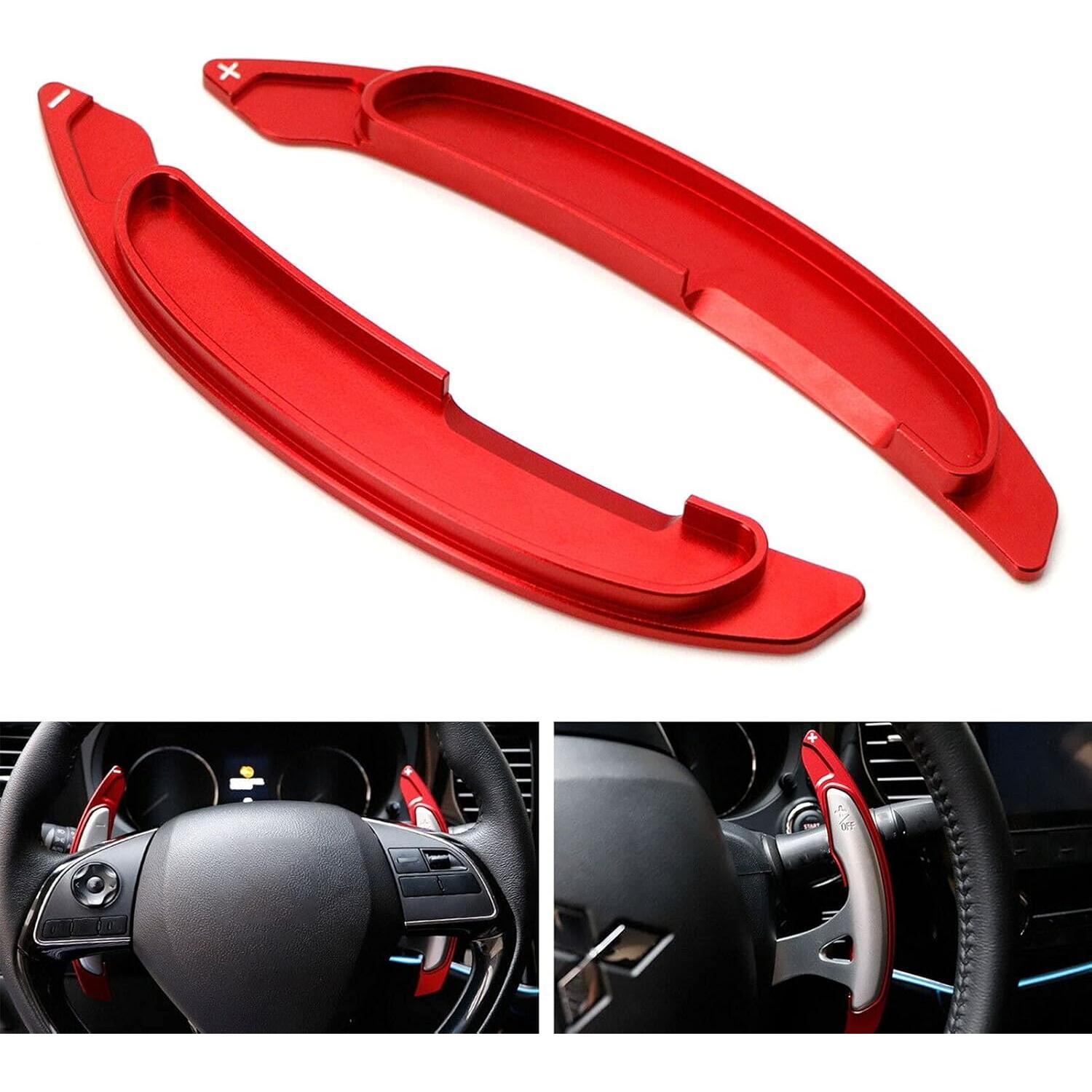 Cubierta de Extensión de Cambio de Paddle Acouto Rojo para Lancer Evo X 2008-2016
