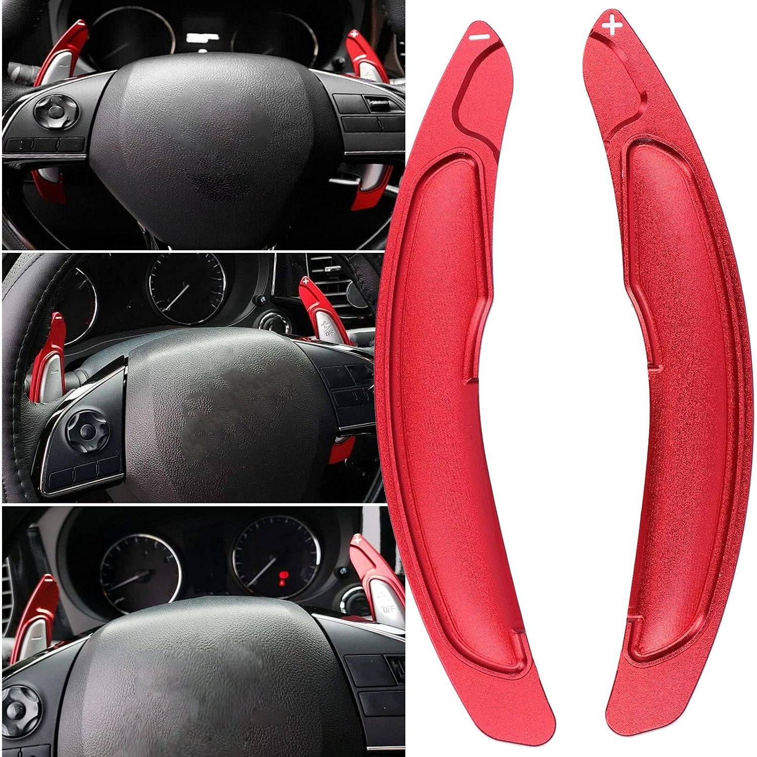 Cubierta de Extensión de Cambio de Paddle Acouto Rojo para Lancer Evo X 2008-2016