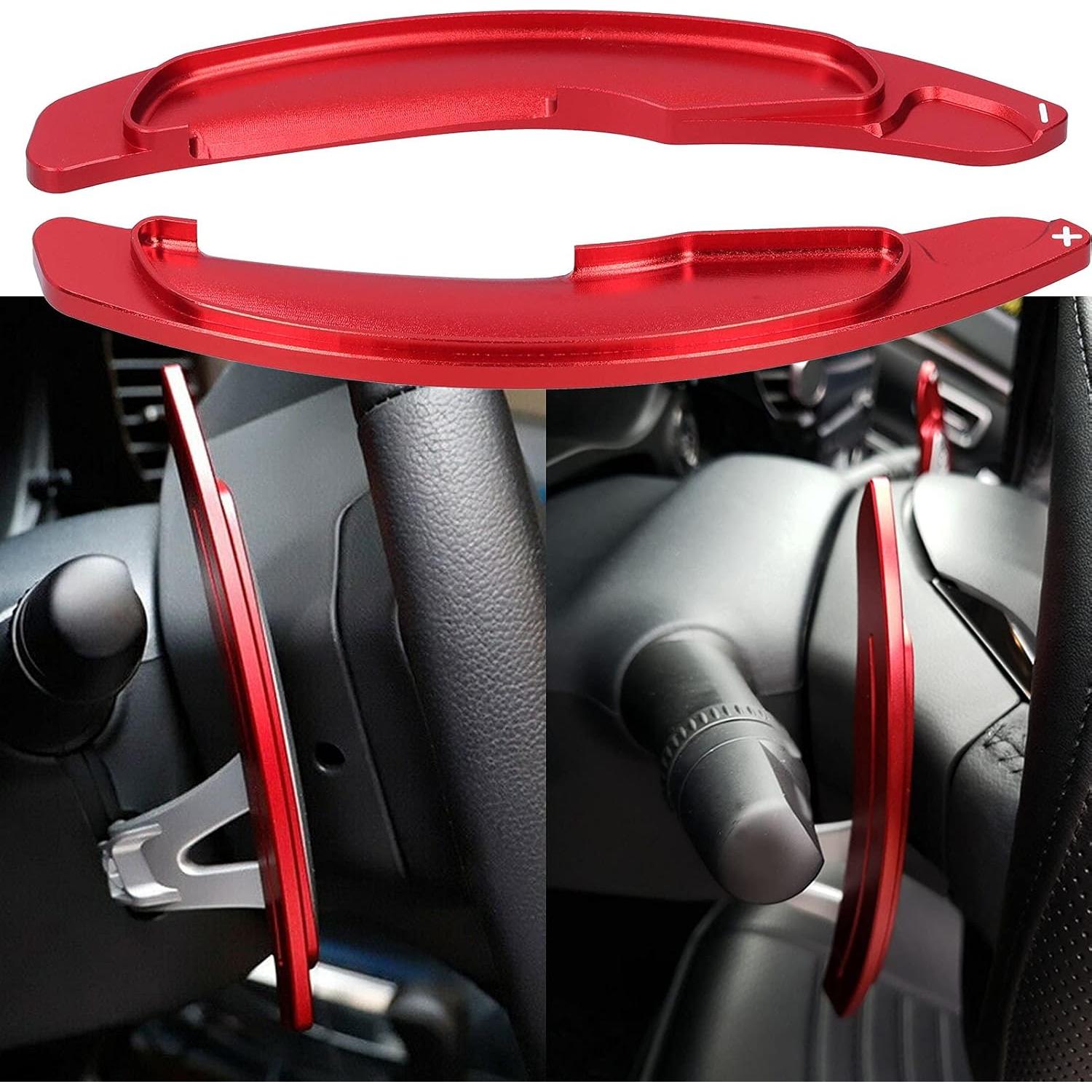 Cubierta de Extensión de Cambio de Paddle Acouto Rojo para Lancer Evo X 2008-2016