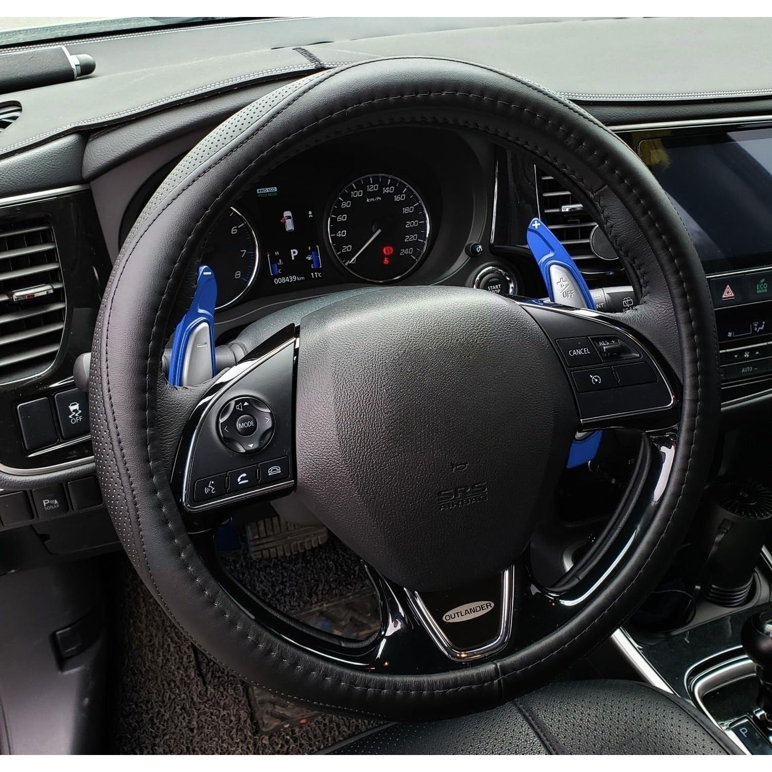 Extensiones de Paletas Aluminio Billet CNC iJDMTOY Azul para Mitsubishi