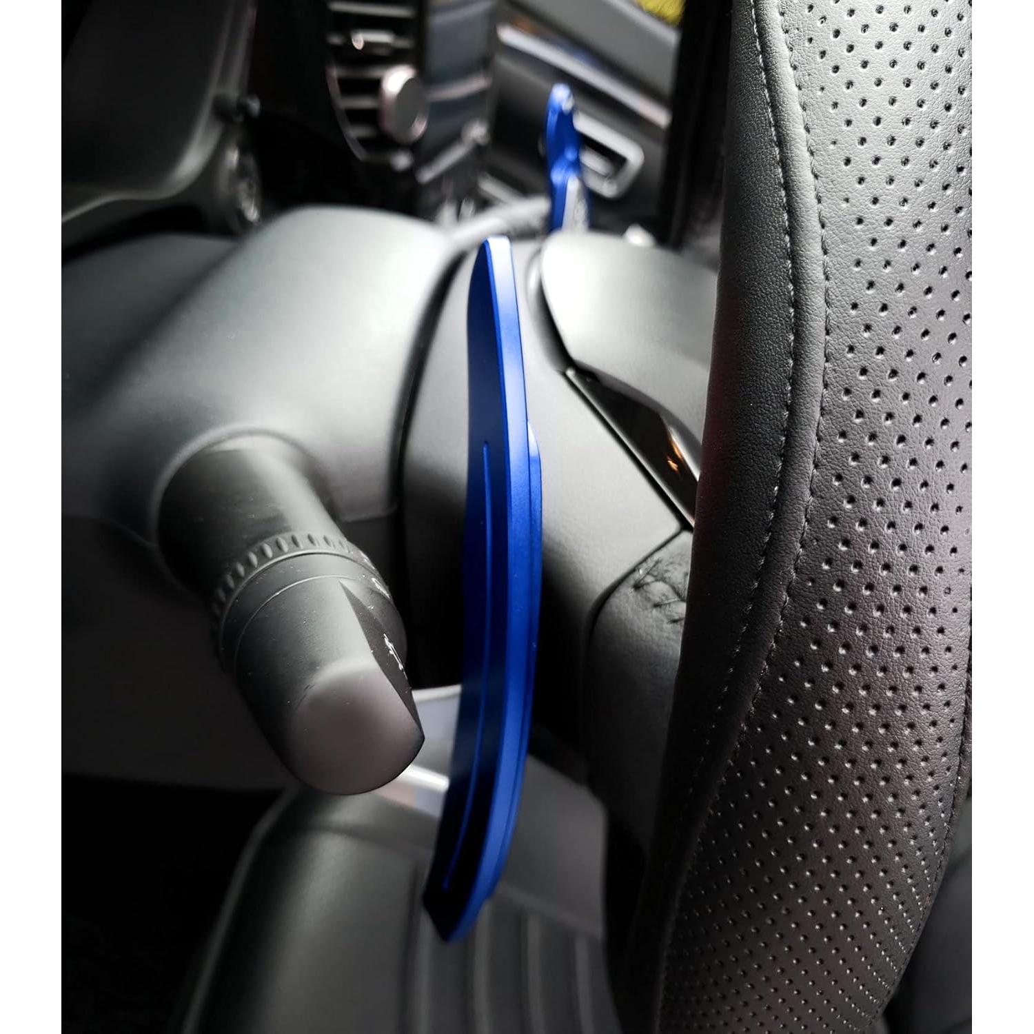 Extensiones de Paletas Aluminio Billet CNC iJDMTOY Azul para Mitsubishi