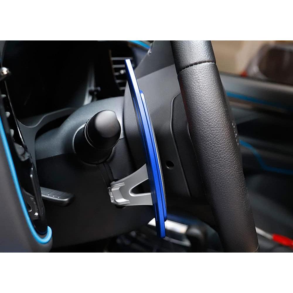 Extensiones de Paletas Aluminio Billet CNC iJDMTOY Azul para Mitsubishi