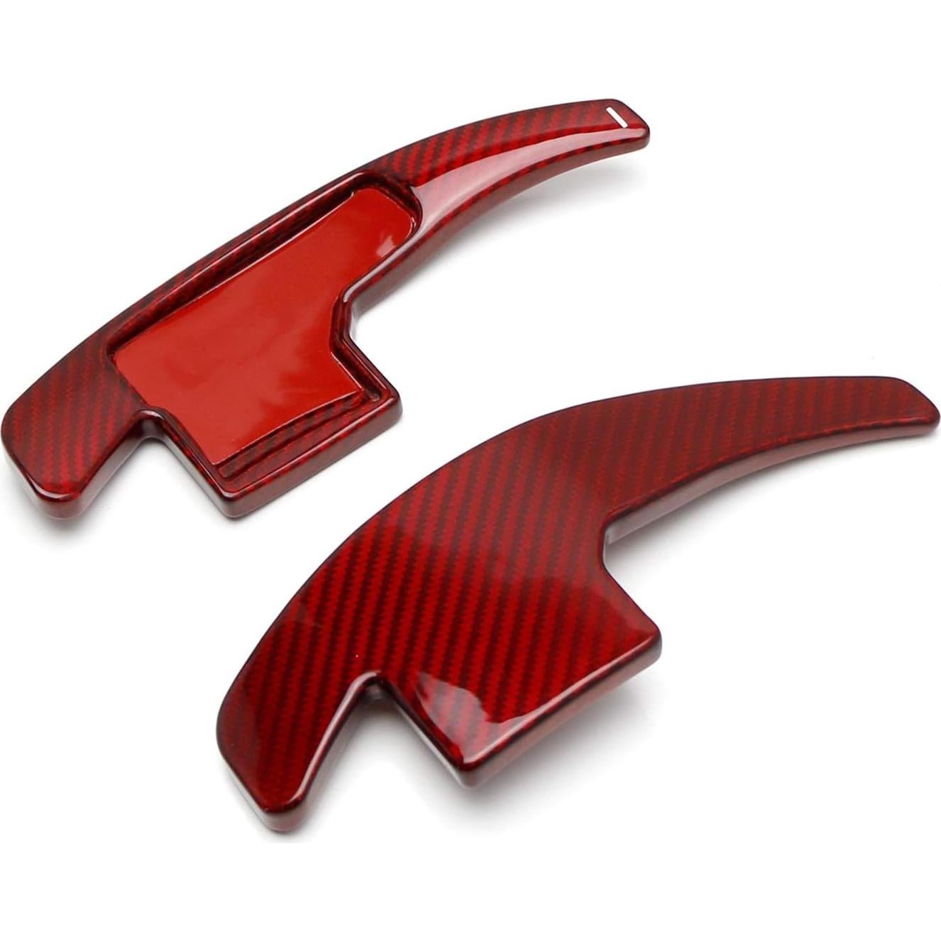 Extensiones de Palanca de Cambio iJDMTOY Rojo Fibra de Carbono Ford Mustang 2015-2021