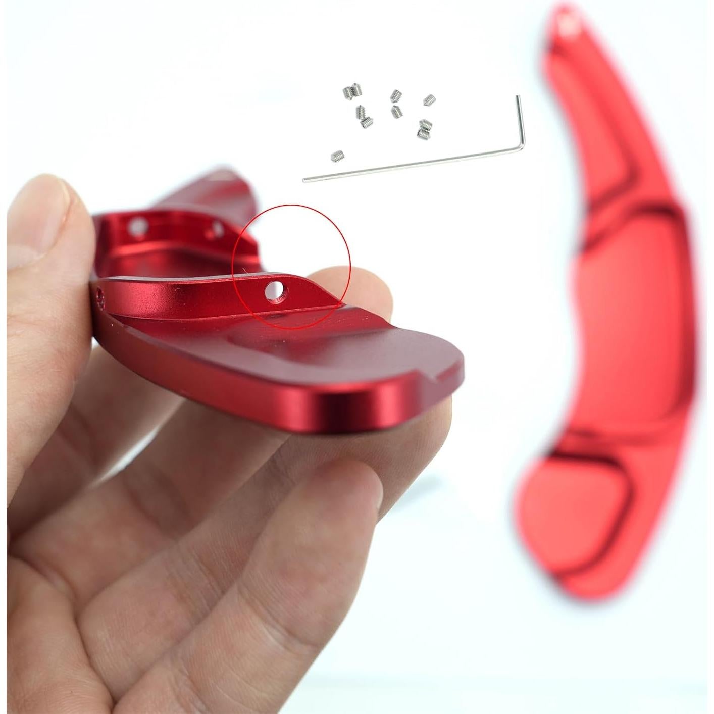 Extensiones de Palanca de Cambio SANRILY para Ford y Lincoln - Rojo