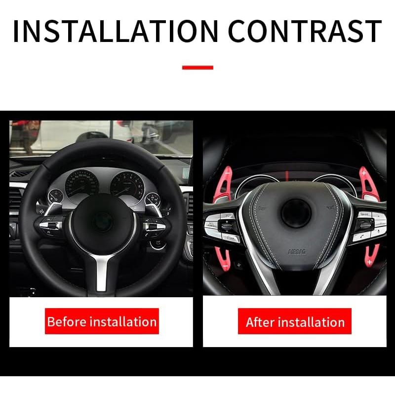 Palanca de Cambio de Volante Ysbxitu Aluminio Azul para BMW