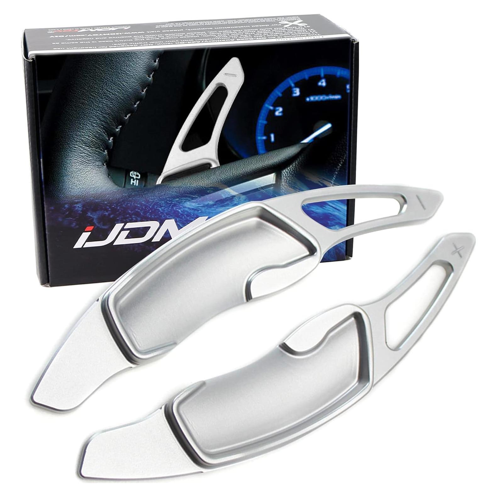 Extensiones de palanca de cambio iJDMTOY aluminio plateado Subaru