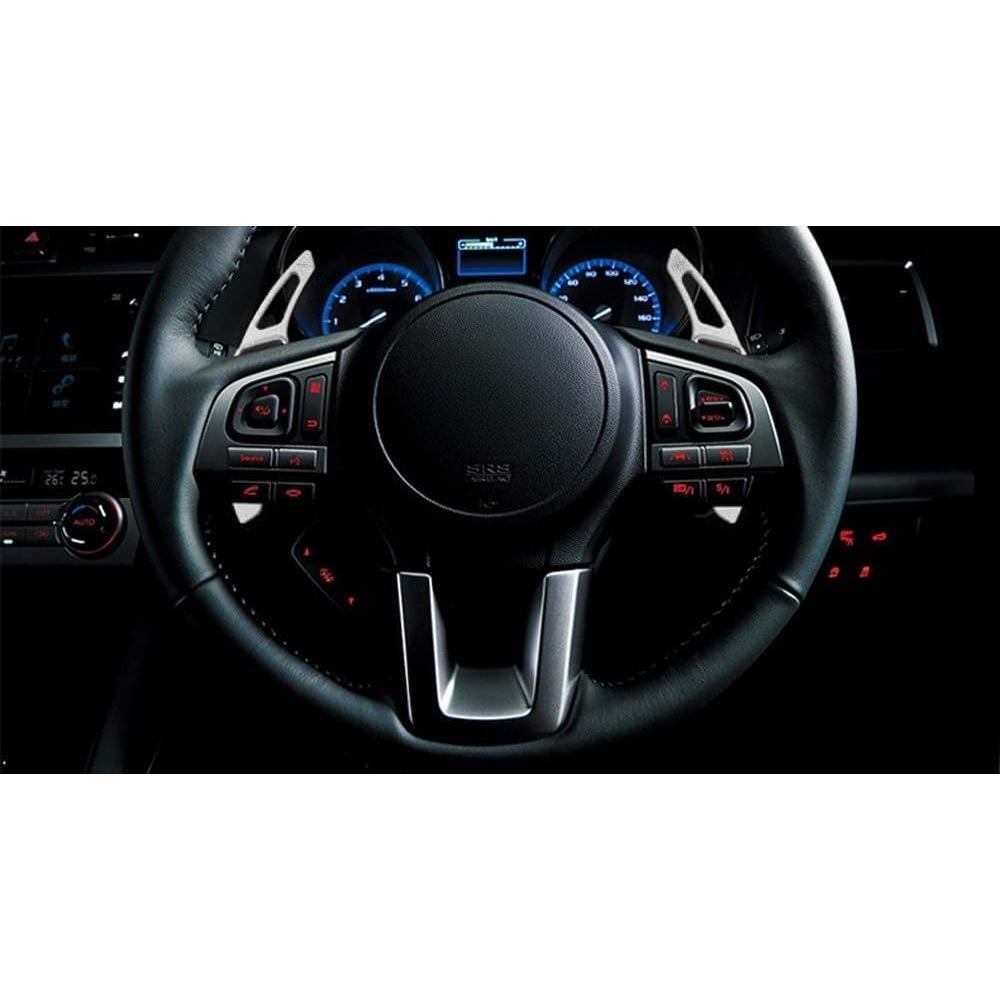 Extensiones de palanca de cambio iJDMTOY aluminio plateado Subaru