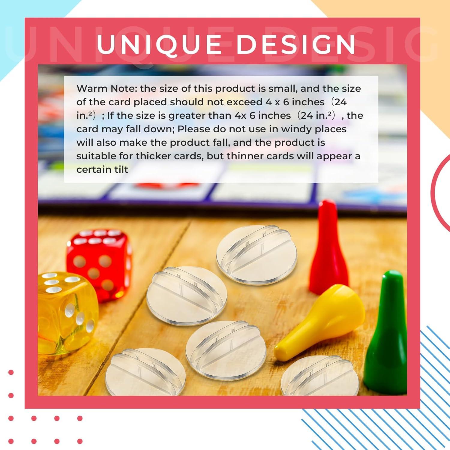 Soportes de Tarjetas Yinkin 25 Pcs Plástico Translúcido 25x25mm