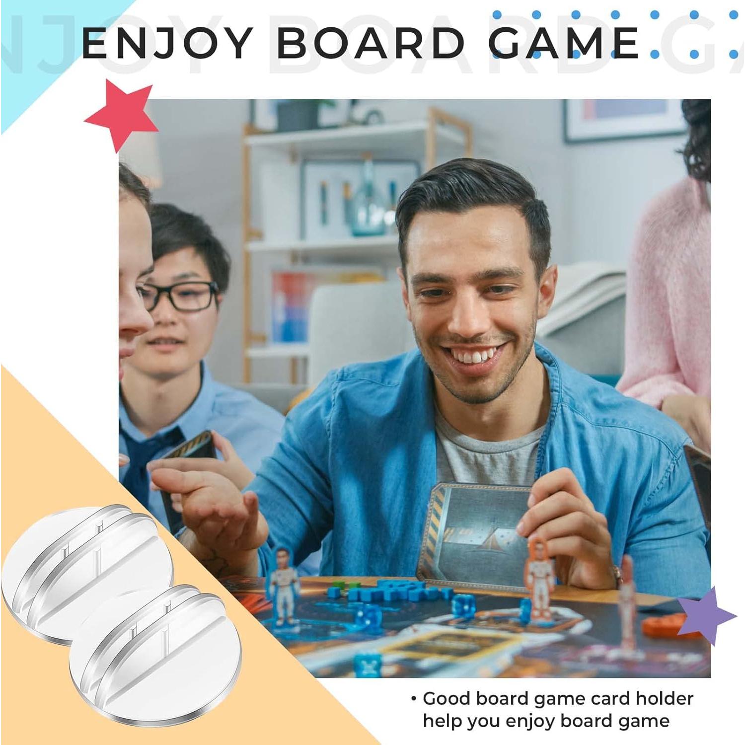 Soportes de Tarjetas Yinkin 25 Pcs Plástico Translúcido 25x25mm