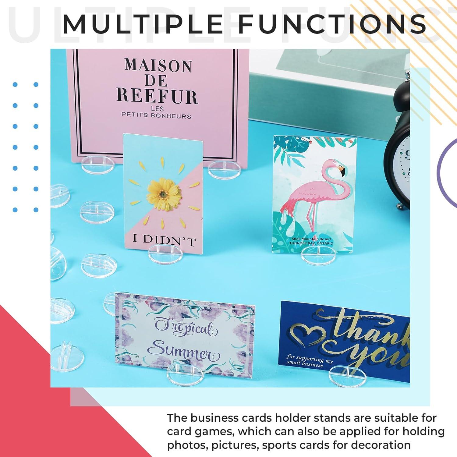 Soportes de Tarjetas Yinkin 25 Pcs Plástico Translúcido 25x25mm