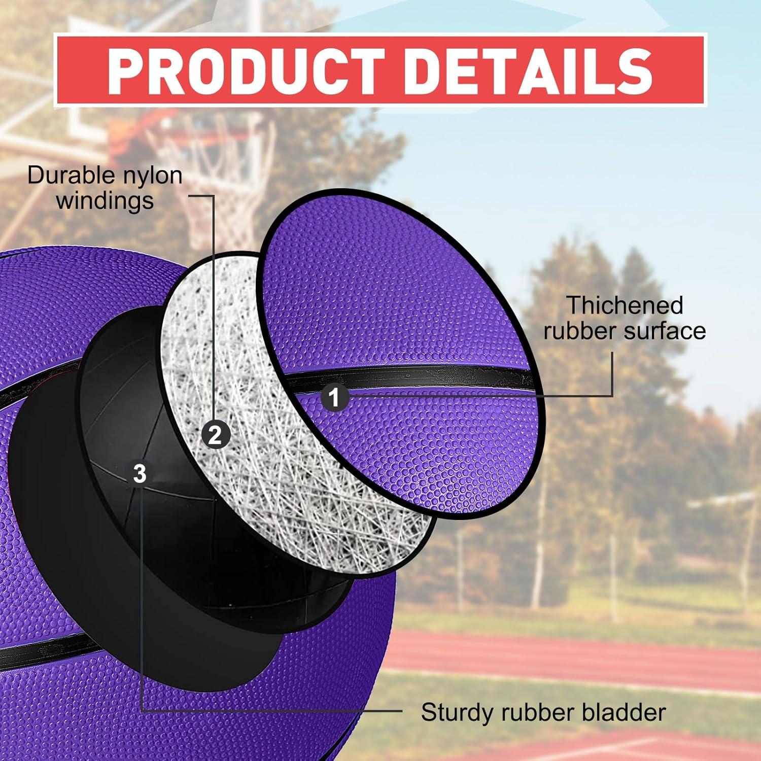 Libima 4 Balones de Baloncesto Tamaño 5 con Bomba