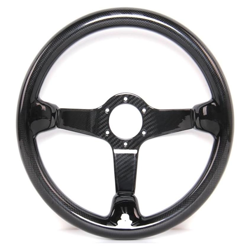 Volante de fibra de carbono HiwowSport 350mm ajuste universal