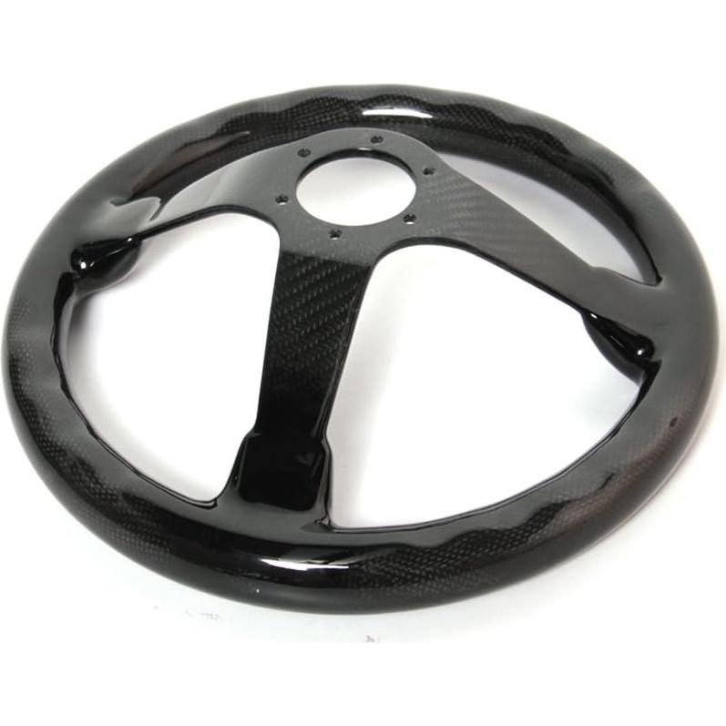 Volante de fibra de carbono HiwowSport 350mm ajuste universal