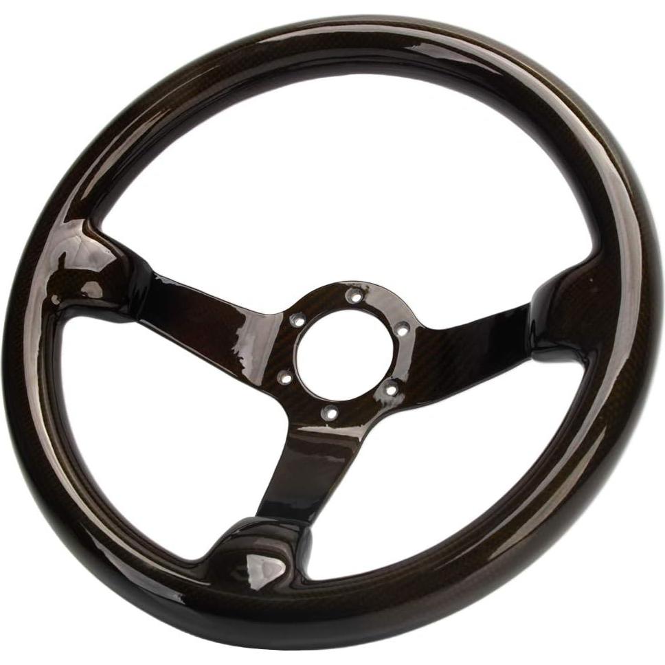 Volante de fibra de carbono HiwowSport 350mm ajuste universal