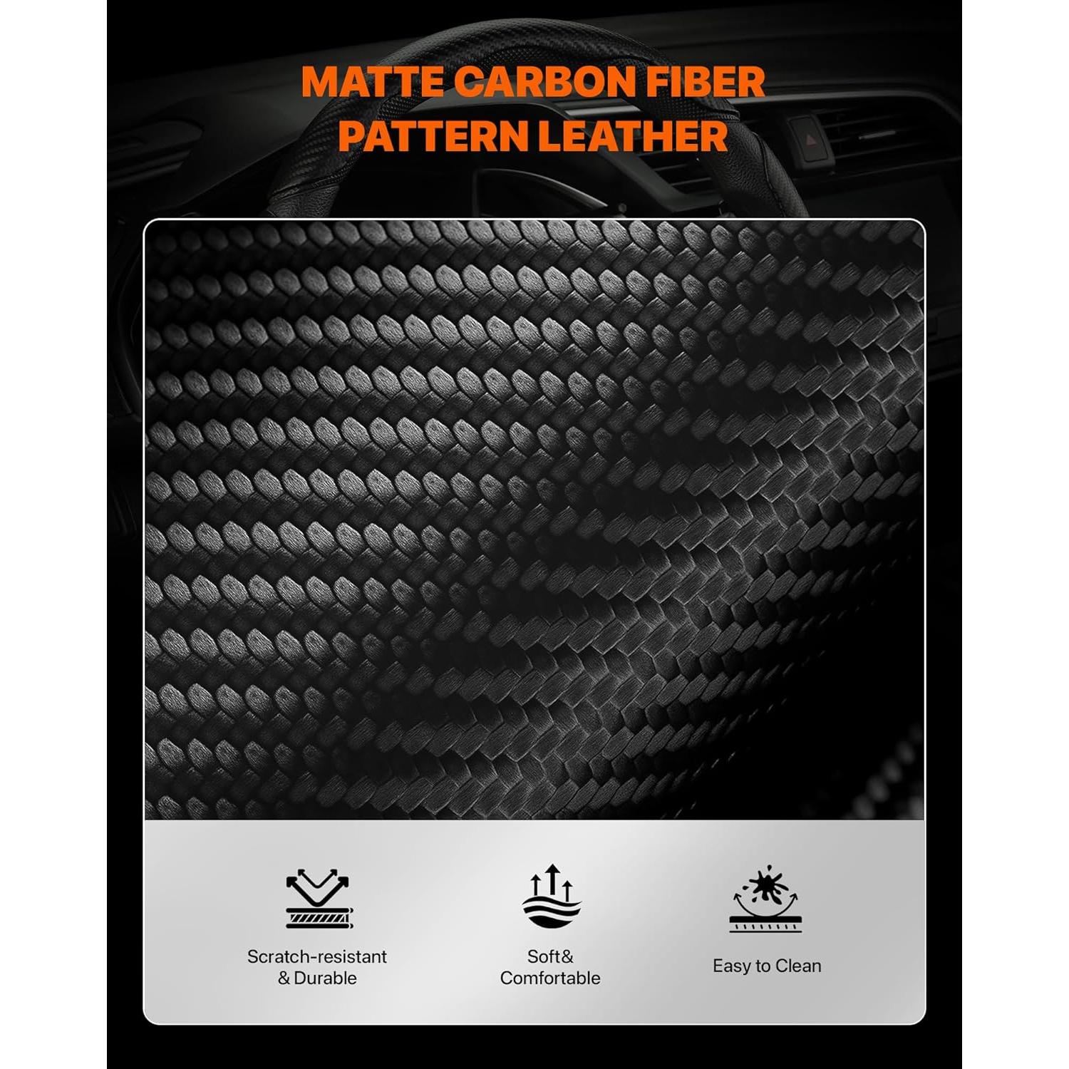 Cubierta de Volante de Fibra de Carbono West Llama para Honda