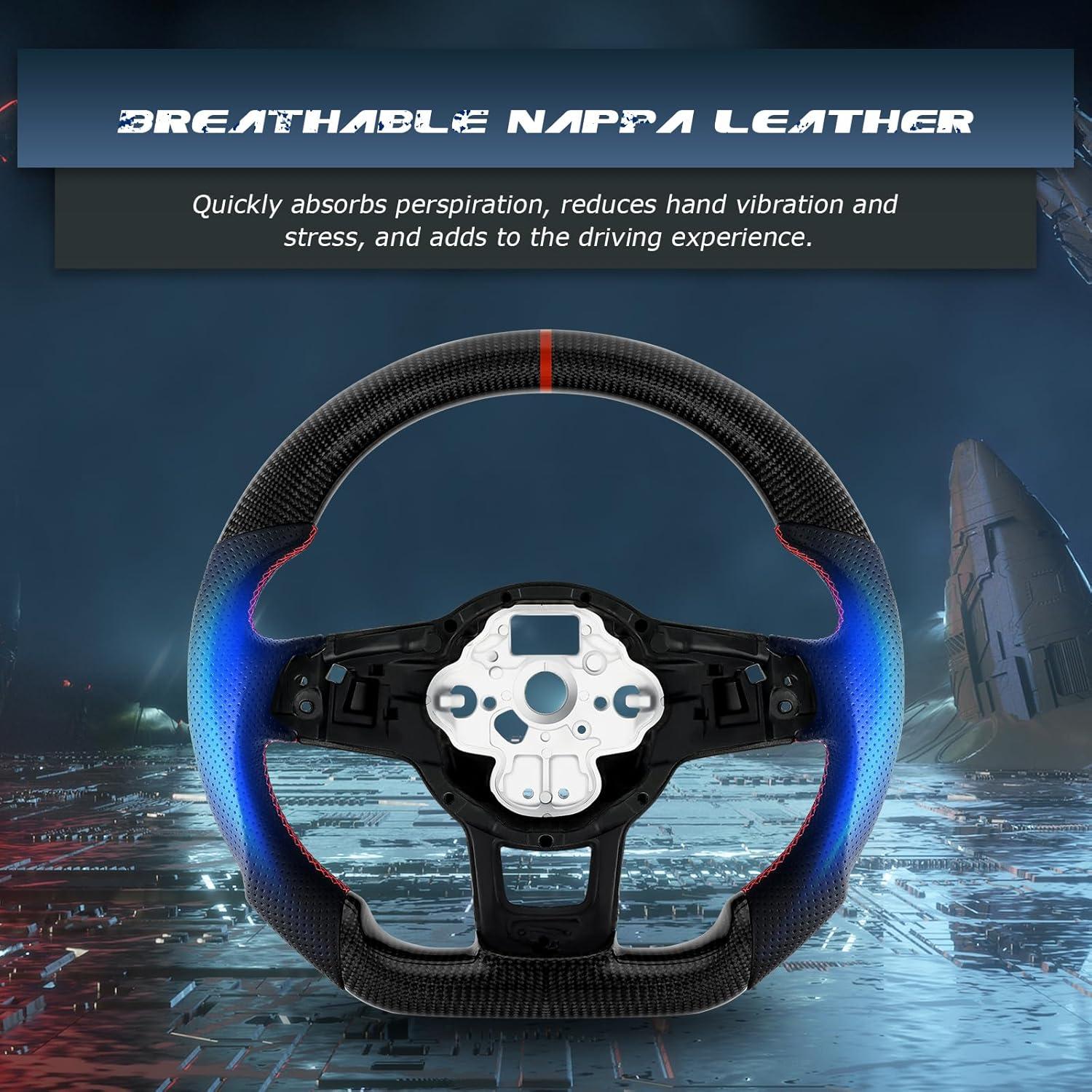 Volante de fibra de carbono VOONKE vRC-MK7 para VW GTI/Golf 2015-2017