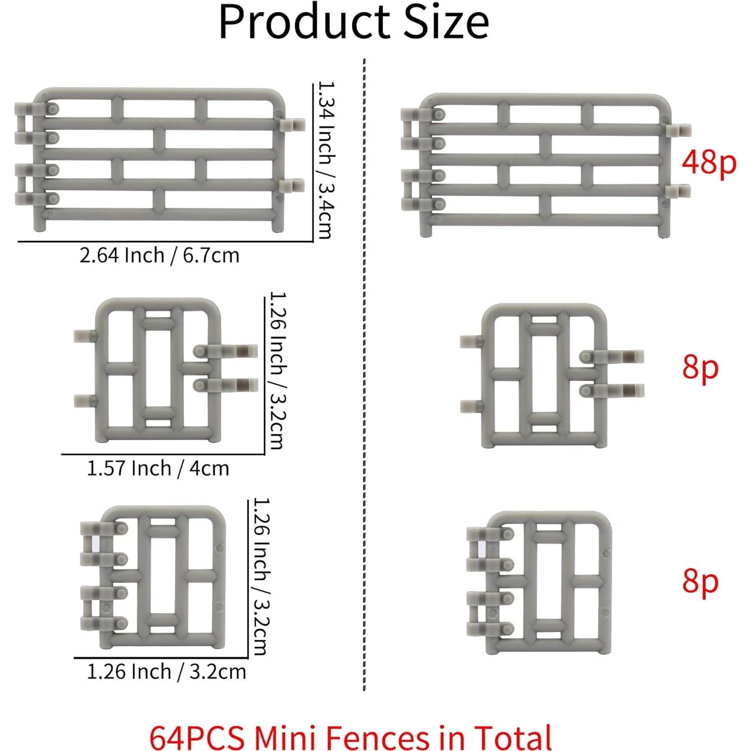 Set de Cerca Mini 64P Toymany para Animales de Granja