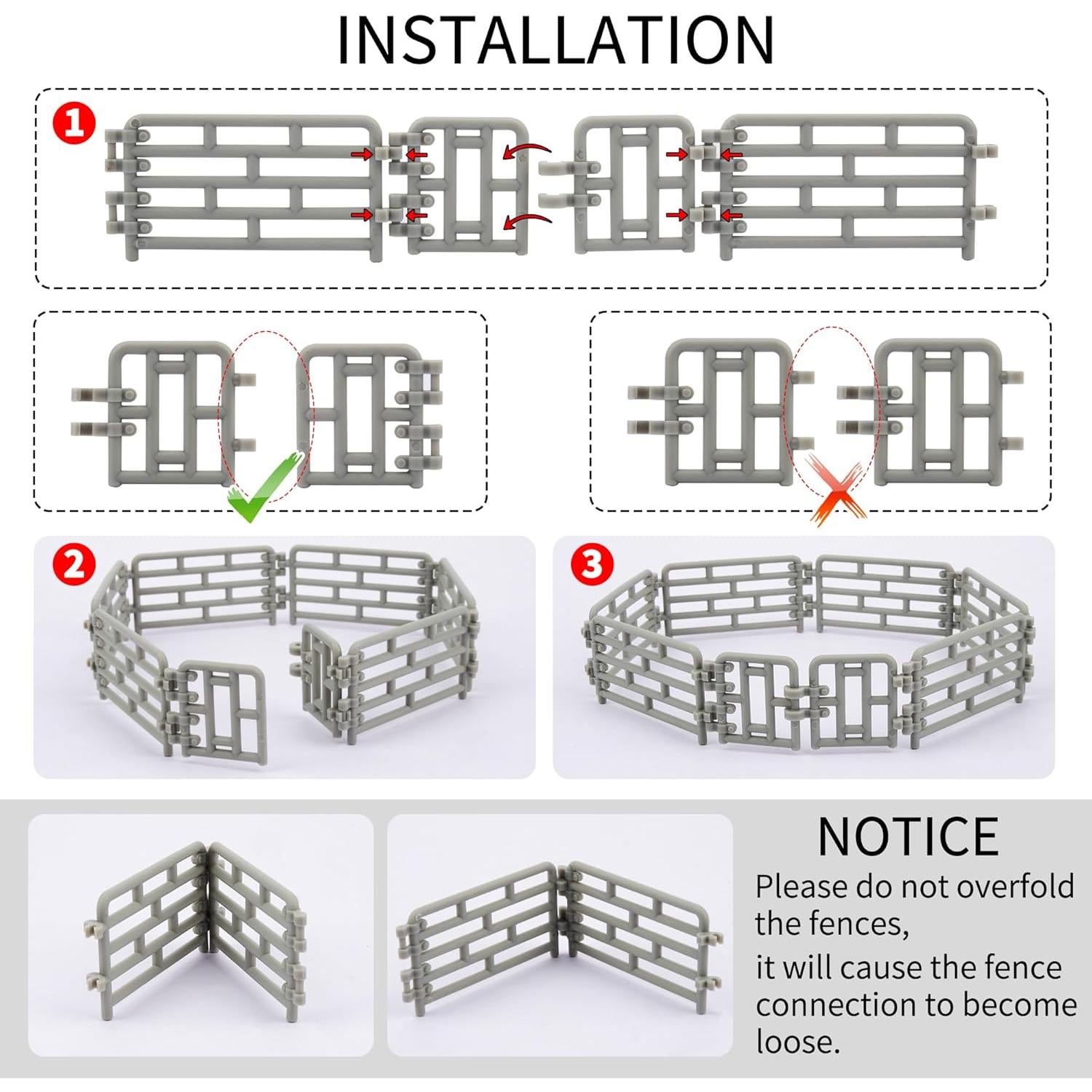 Set de Cerca Mini 64P Toymany para Animales de Granja