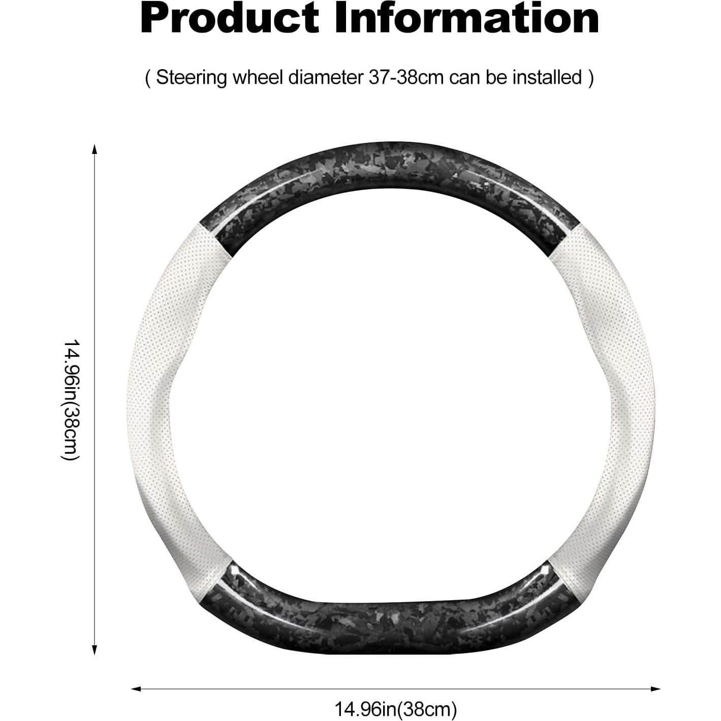 Manga de Volante Ergocar Tipo D 37-38cm Carbono y Cuero
