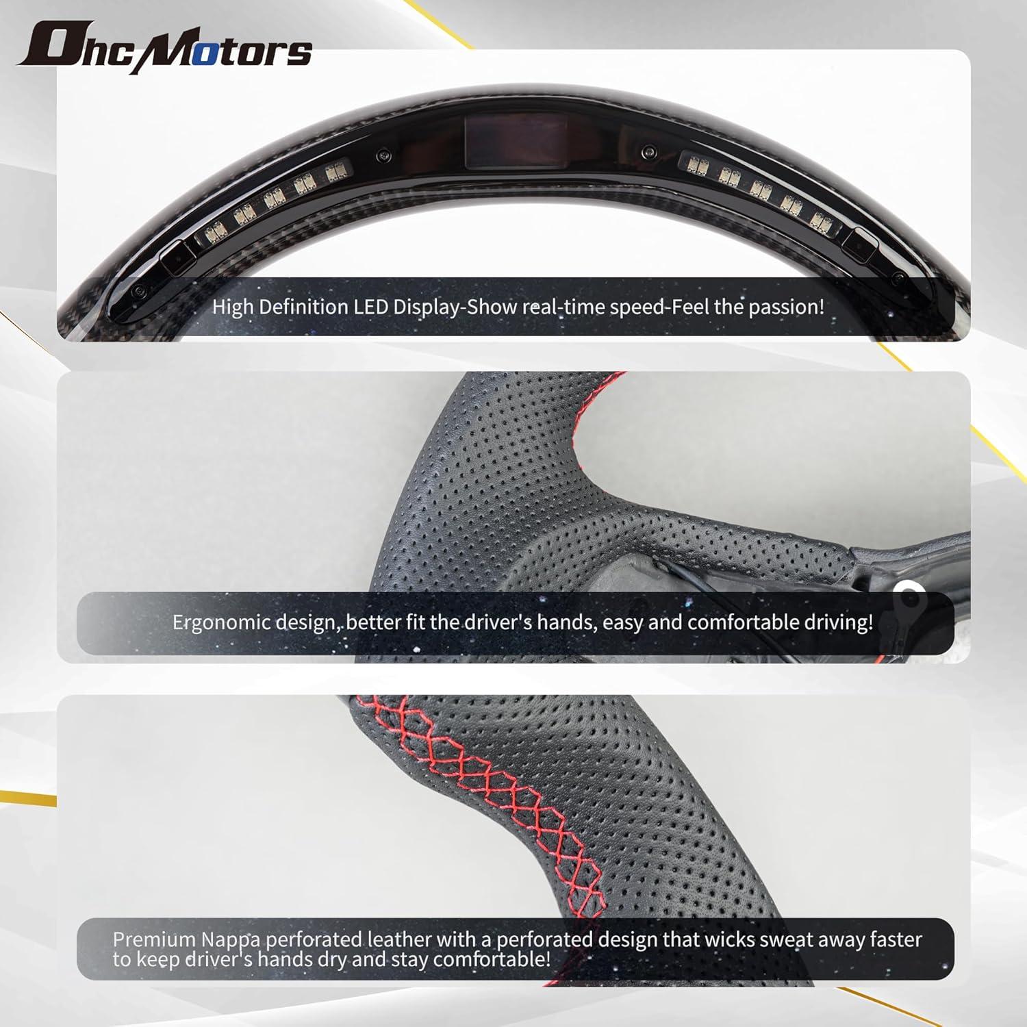 Volante Inteligente OHC MOTORS de Fibra de Carbono para Audi